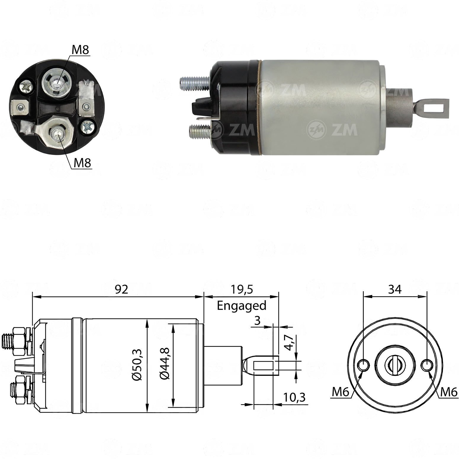 ZM 522 - MARŞ OTOMATİĞİ 12V