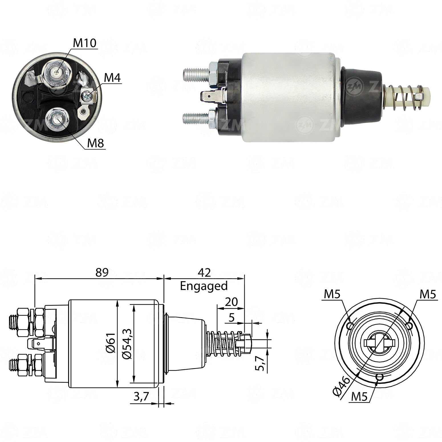 ZM 1640 - MARŞ OTOMATİĞİ 12V