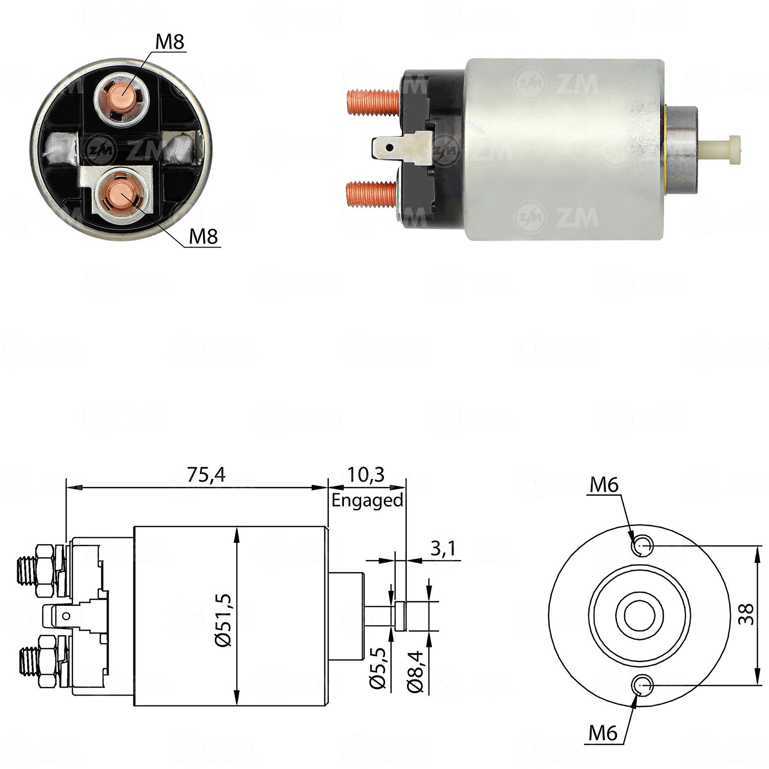 ZM 1698 - MARŞ OTOMATİĞİ 12V