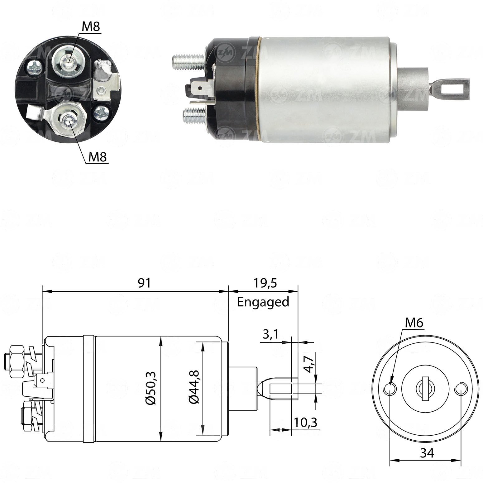 ZM 521 - MARŞ OTOMATİĞİ 12V