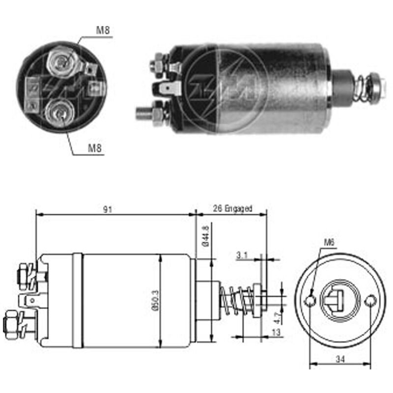 ZM 527- MARŞ OTOMATİĞİ 12V