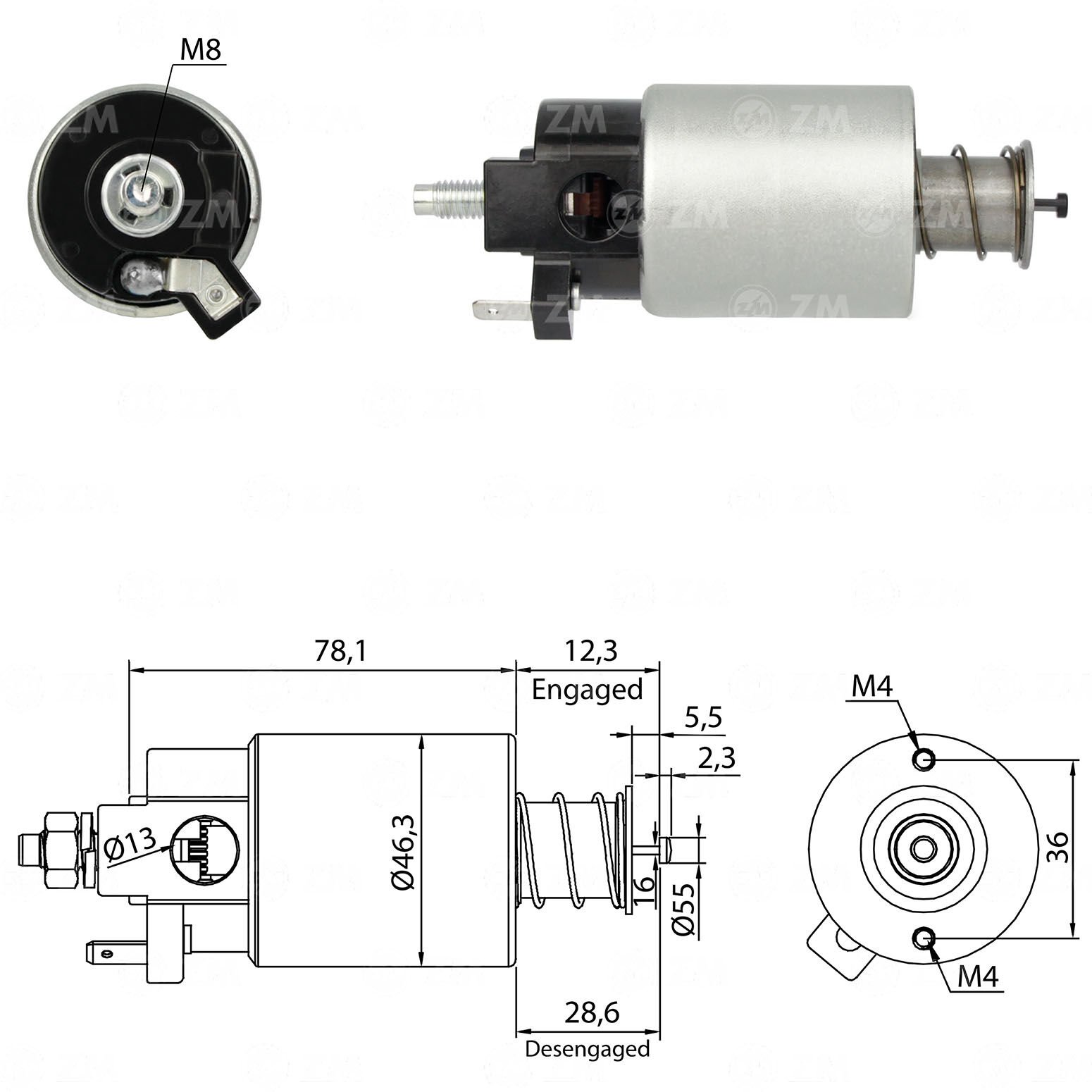 ZM 1665 - MARŞ OTOMATİĞİ 12V