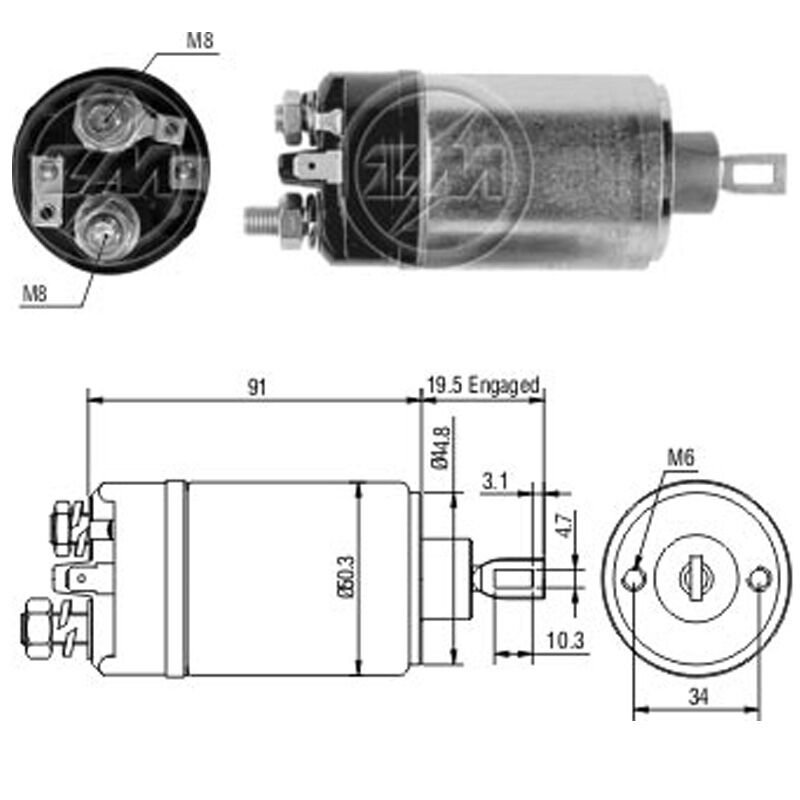 ZM 722 - MARŞ OTOMATİĞİ 12V