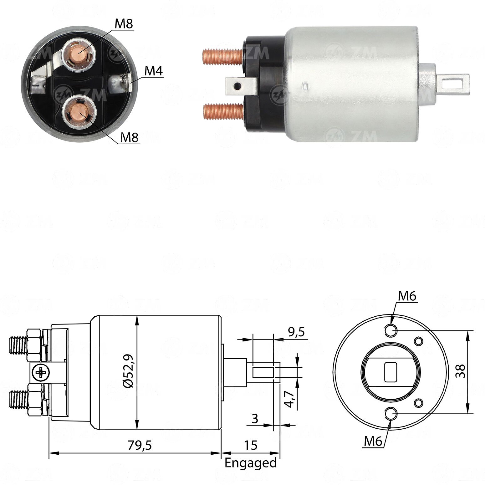 ZM 3981 - MARŞ OTOMATİĞİ 12V