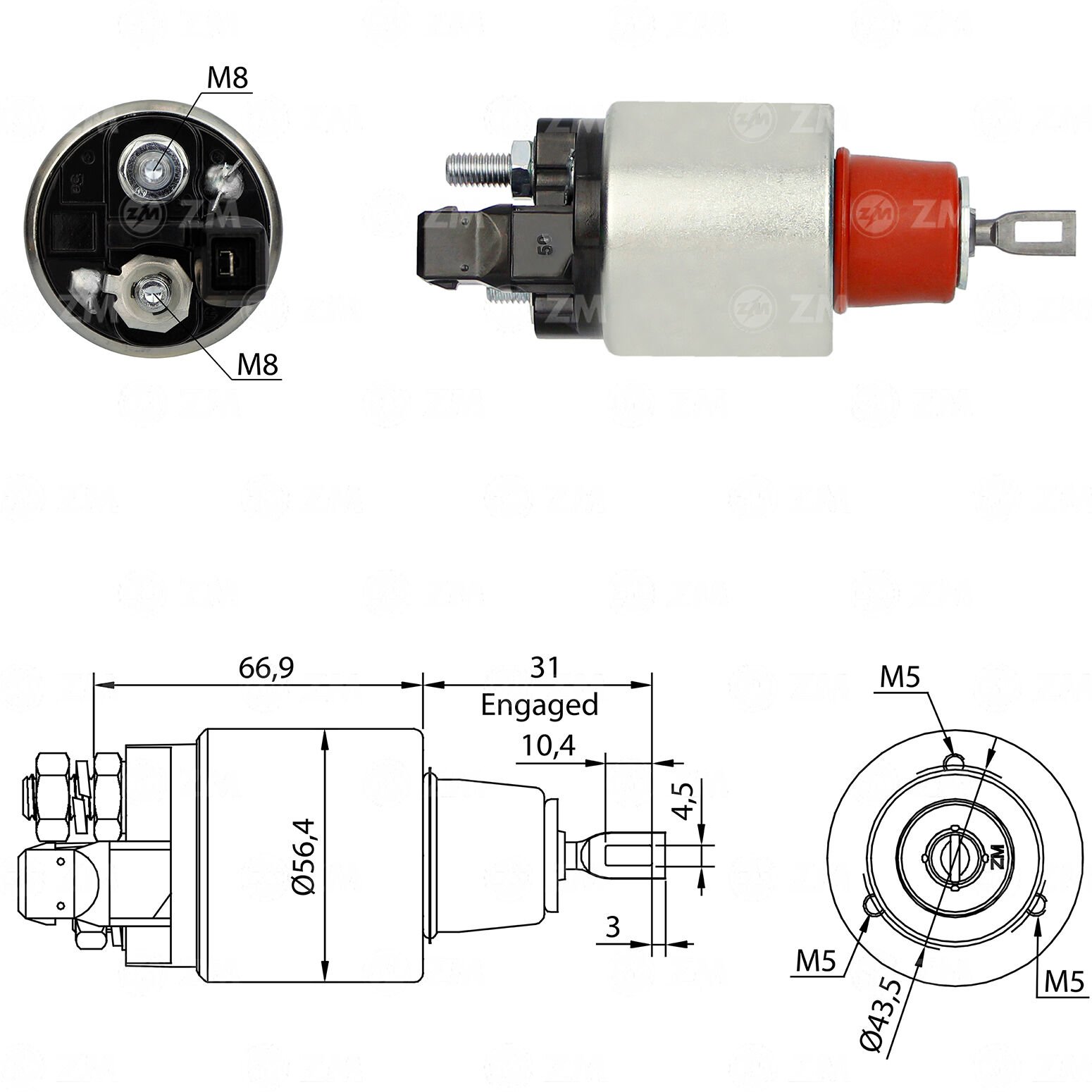 ZM 3972 - MARŞ OTOMATİĞİ 12V
