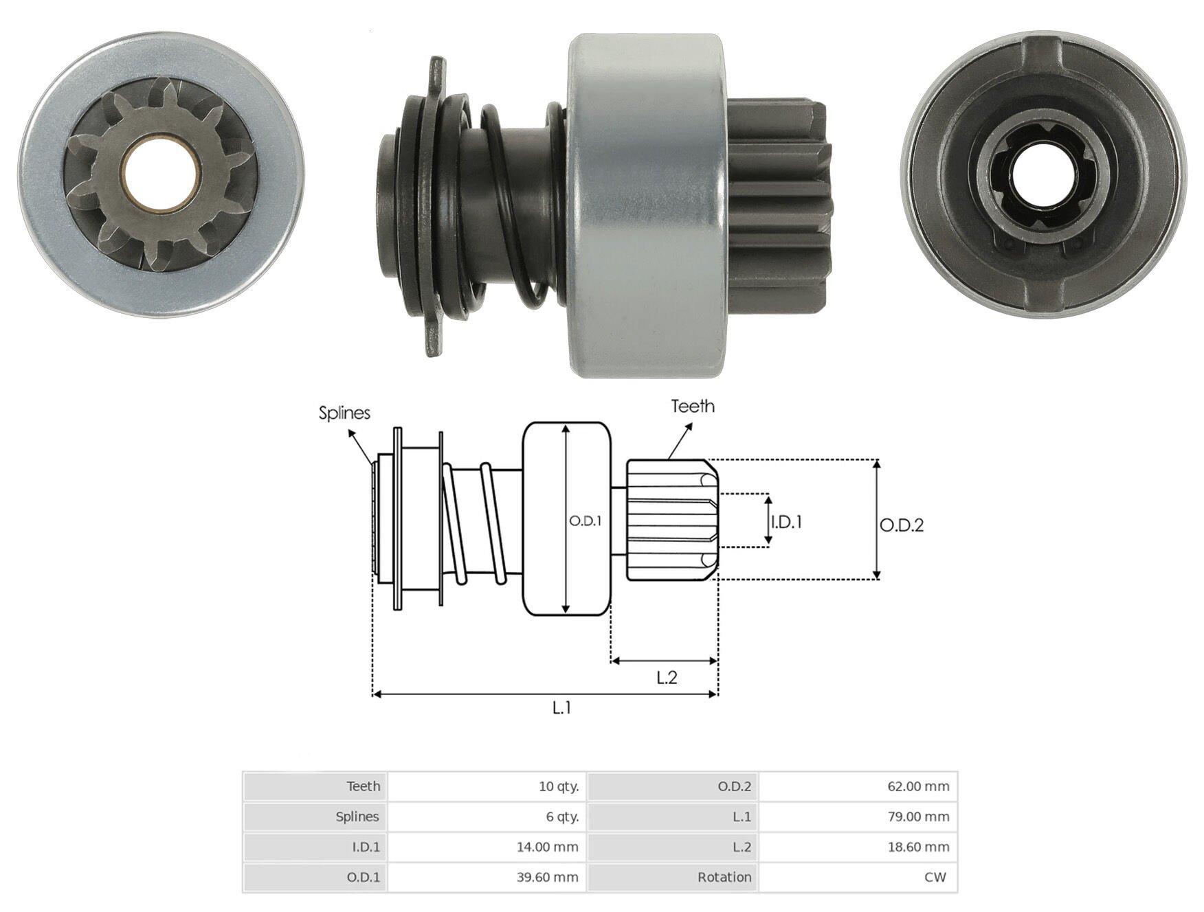 UMD 5565 - MARŞ DİŞLİSİ 10 DİŞ