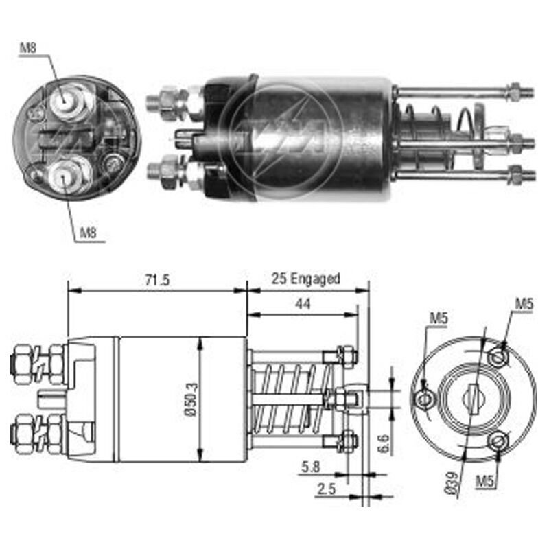 ZM 3651 - MARŞ OTOMATİĞİ 12V