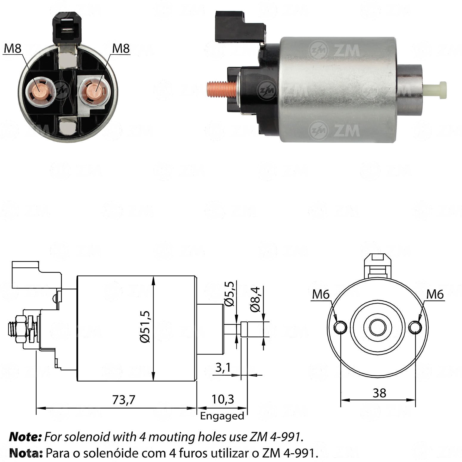 ZM 991 - MARŞ OTOMATİĞİ 12V