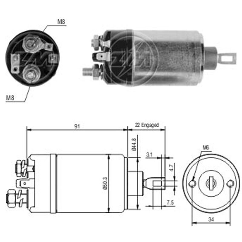 ZM 524 - MARŞ OTOMATİĞİ 12V