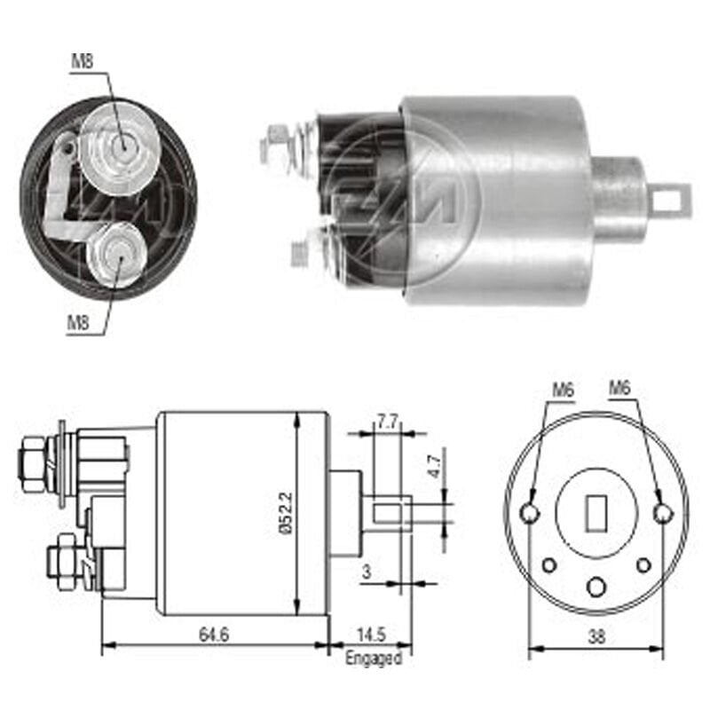 ZM 712 - MARŞ OTOMATİĞİ 12V