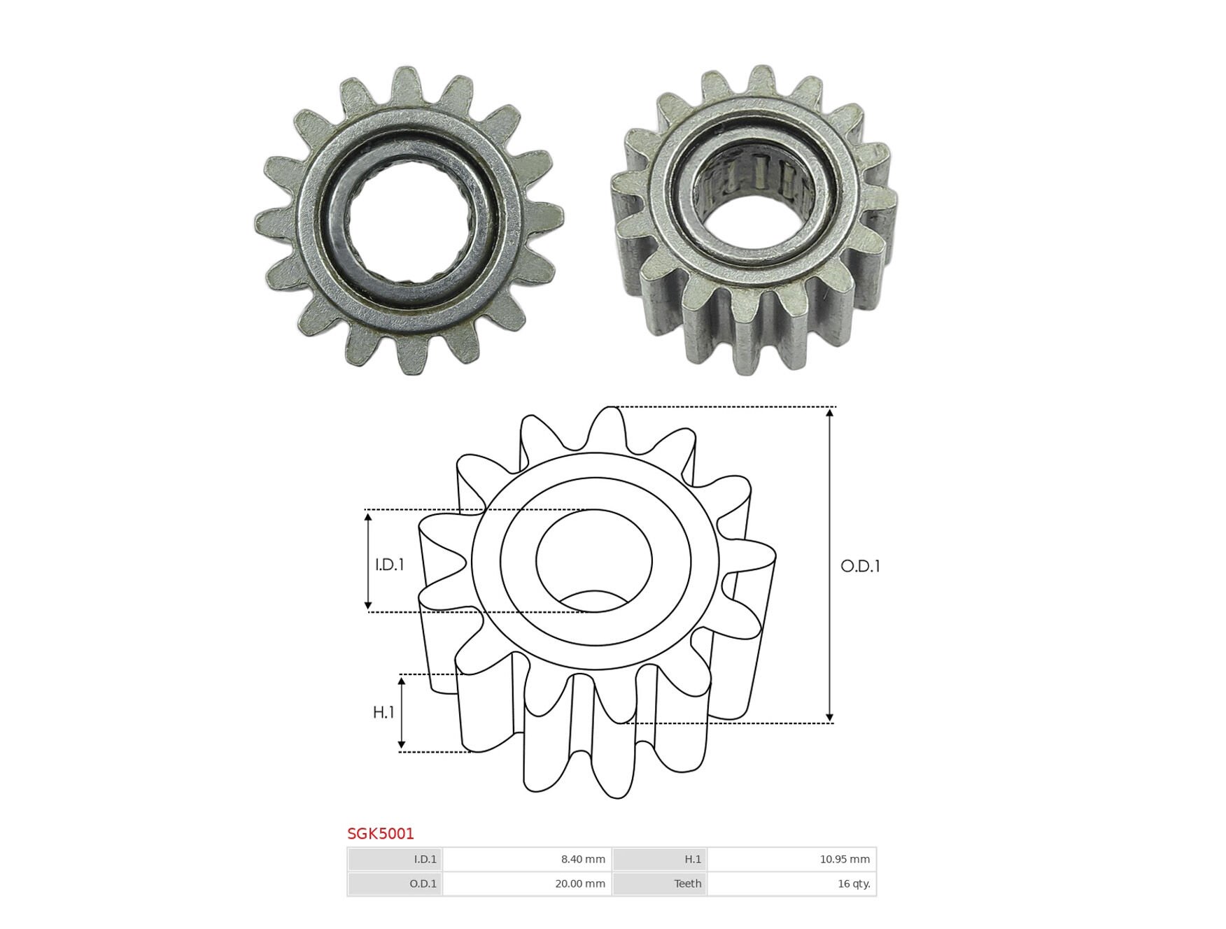 UMD 5585 - MARŞ DİŞLİSİ 16 DİŞ
