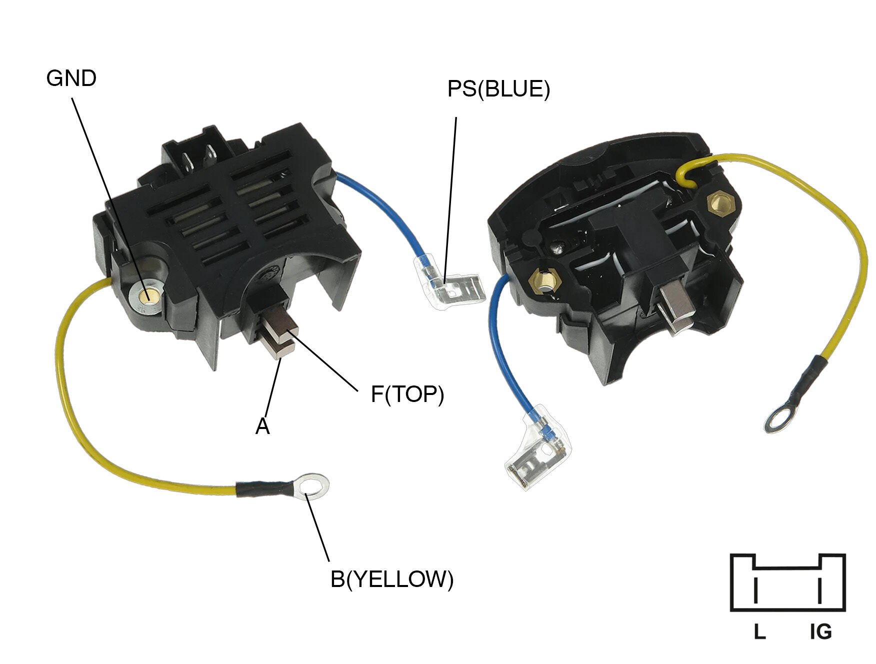 ALTERNATOR KONJEKTOR 12V RENAULT 9 / PEUGEOT / VOLVO IKI FIS - IKI KABLOLU