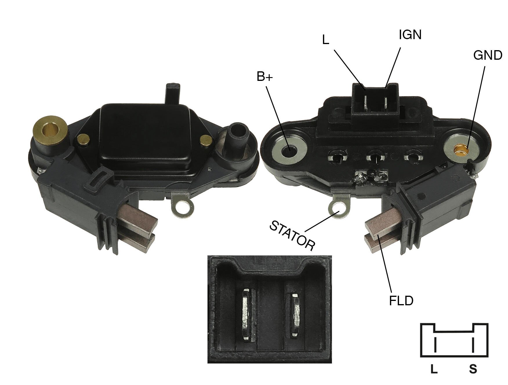 ALTERNATOR KONJEKTOR 12V AUDI / VOLKSWAGEN / MERCEDES CIFT FIS E.M.