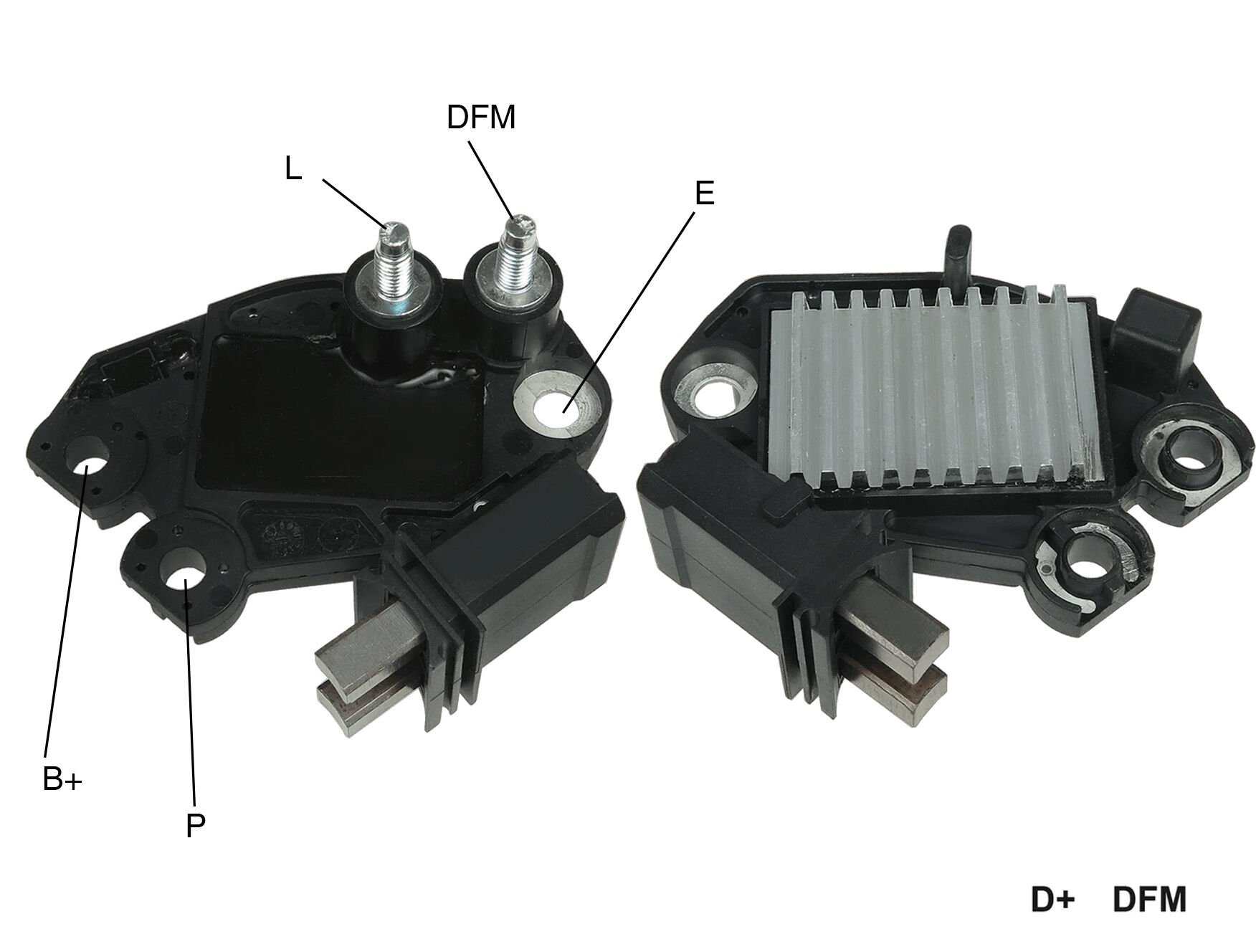 ALTERNATOR KONJEKTOR 12V L-DFM(FR) TERMINAL PEUGEOT PARTNER / CITROEN BERLINGO 2 PIN KISA CIVATALI SERVICING:VALEO SG10B0