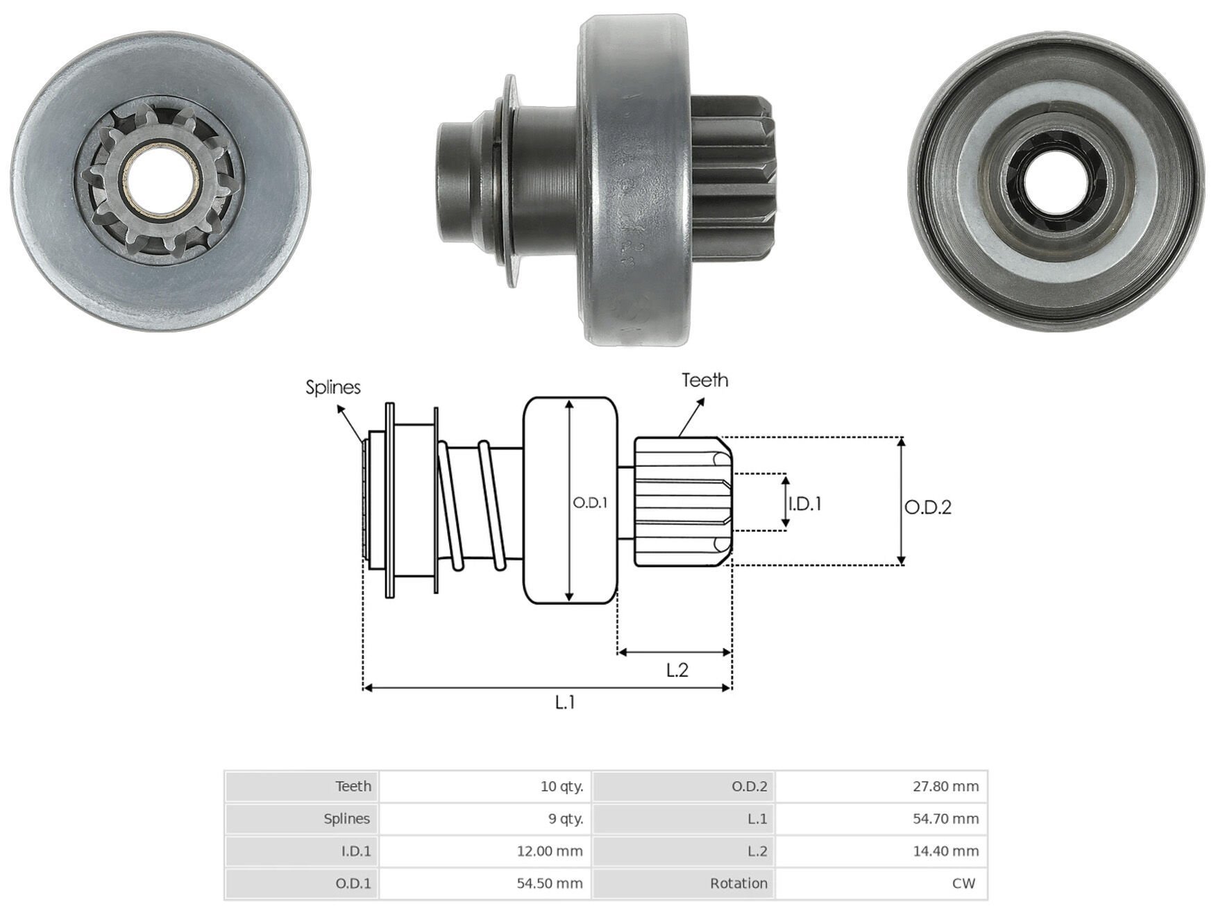 UMD 5600 - MARŞ DİŞLİSİ 10 DİŞ