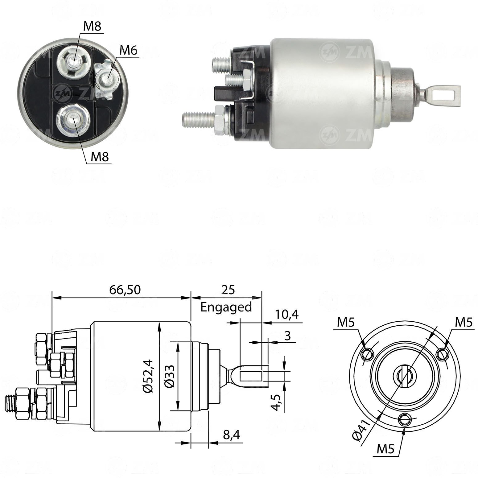 ZM 5382 - MARŞ OTOMATİĞİ 12V