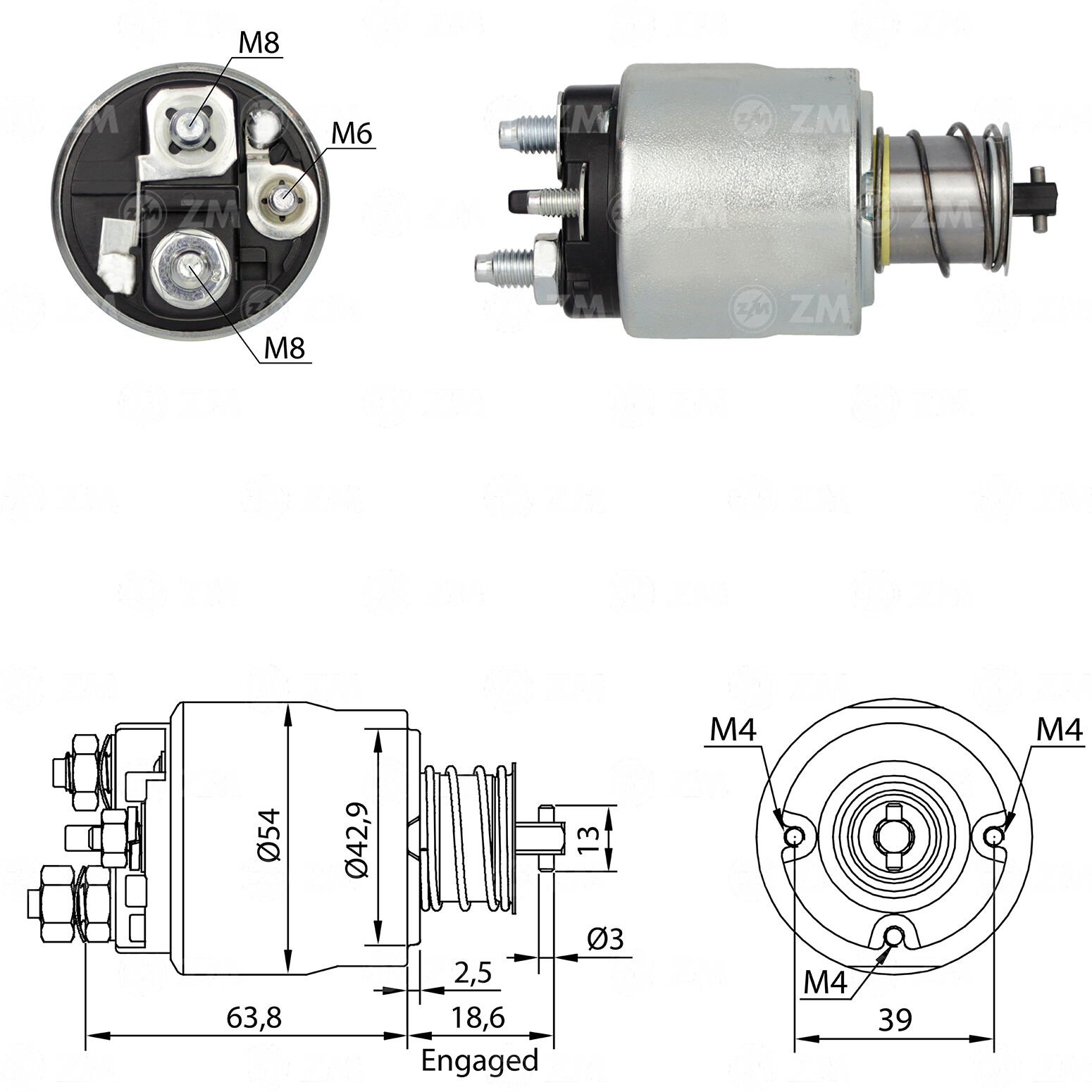 ZM 6494 - MARŞ OTOMATİĞİ 12V
