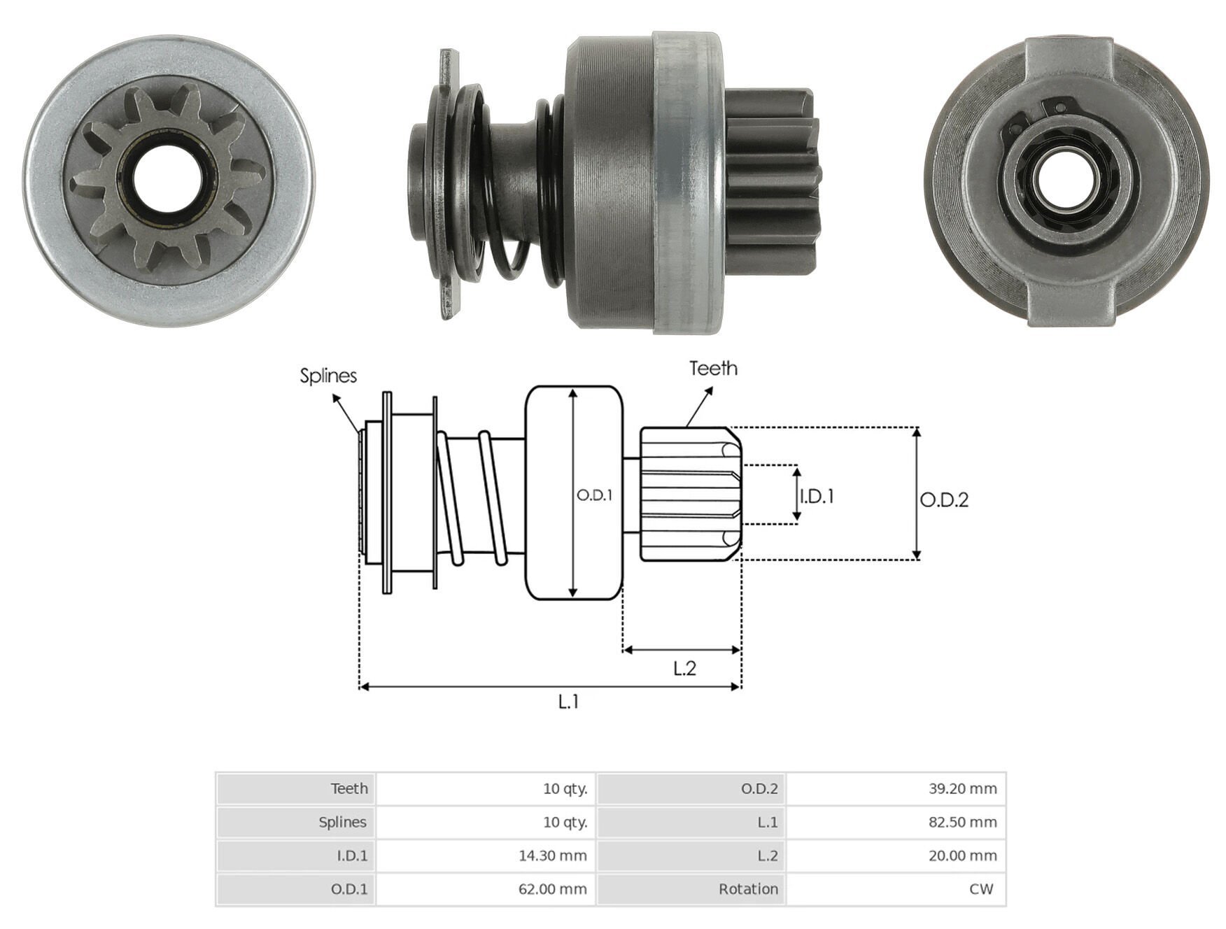 UMD 5899 - MARŞ DİŞLİSİ 10 DİŞ