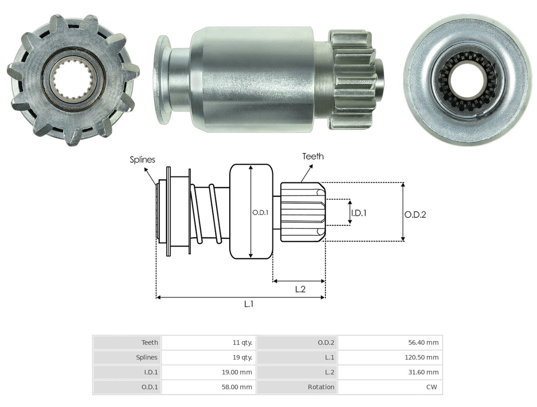 UMD 5656 - MARŞ DİŞLİSİ 11 DİŞ