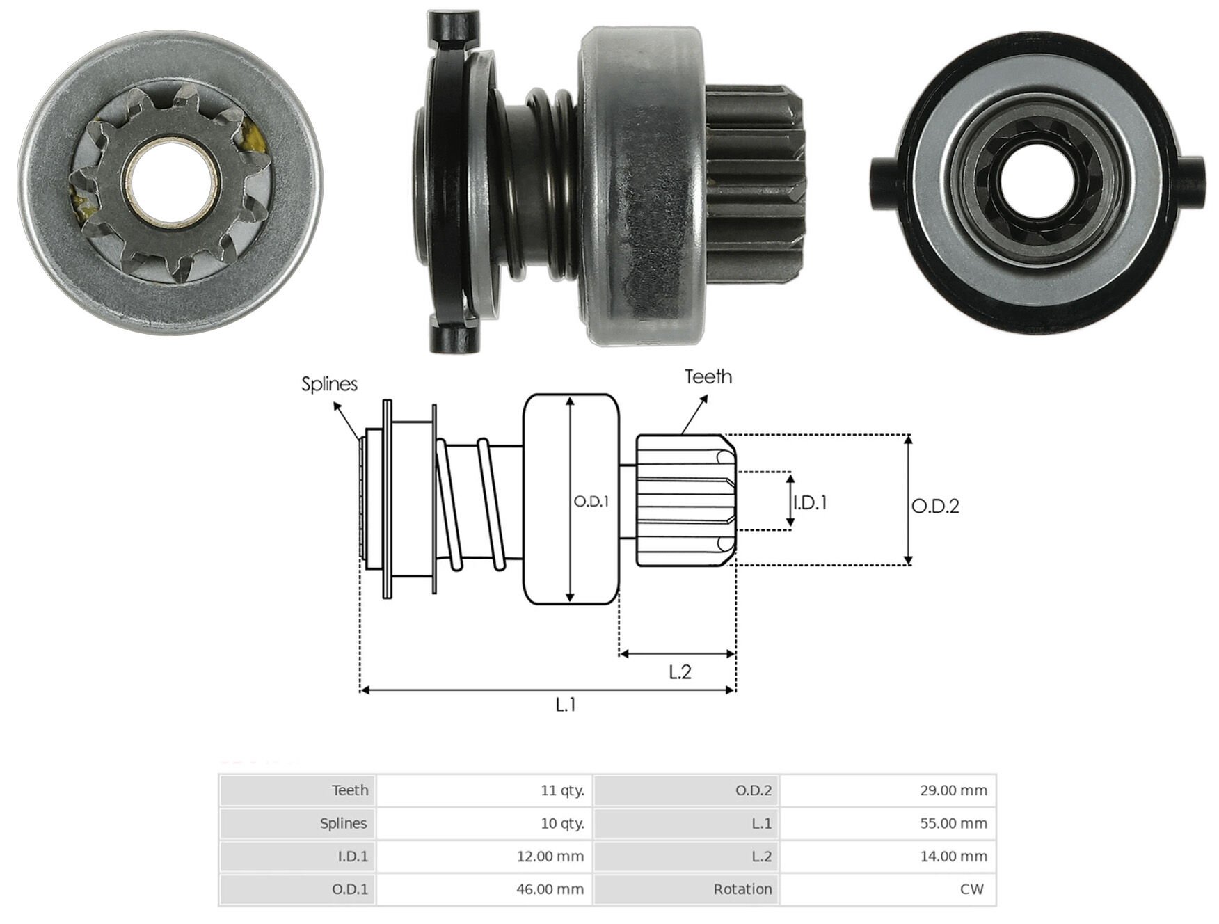UMD 5820 - MARŞ DİŞLİSİ 11 DİŞ