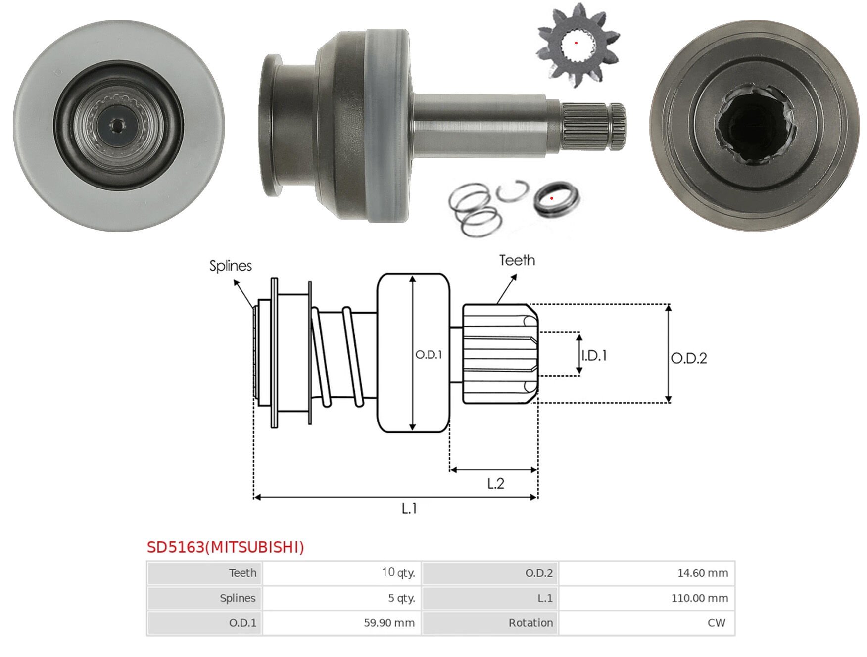 UMD 5709 - MARŞ DİŞLİSİ 10 DİŞ