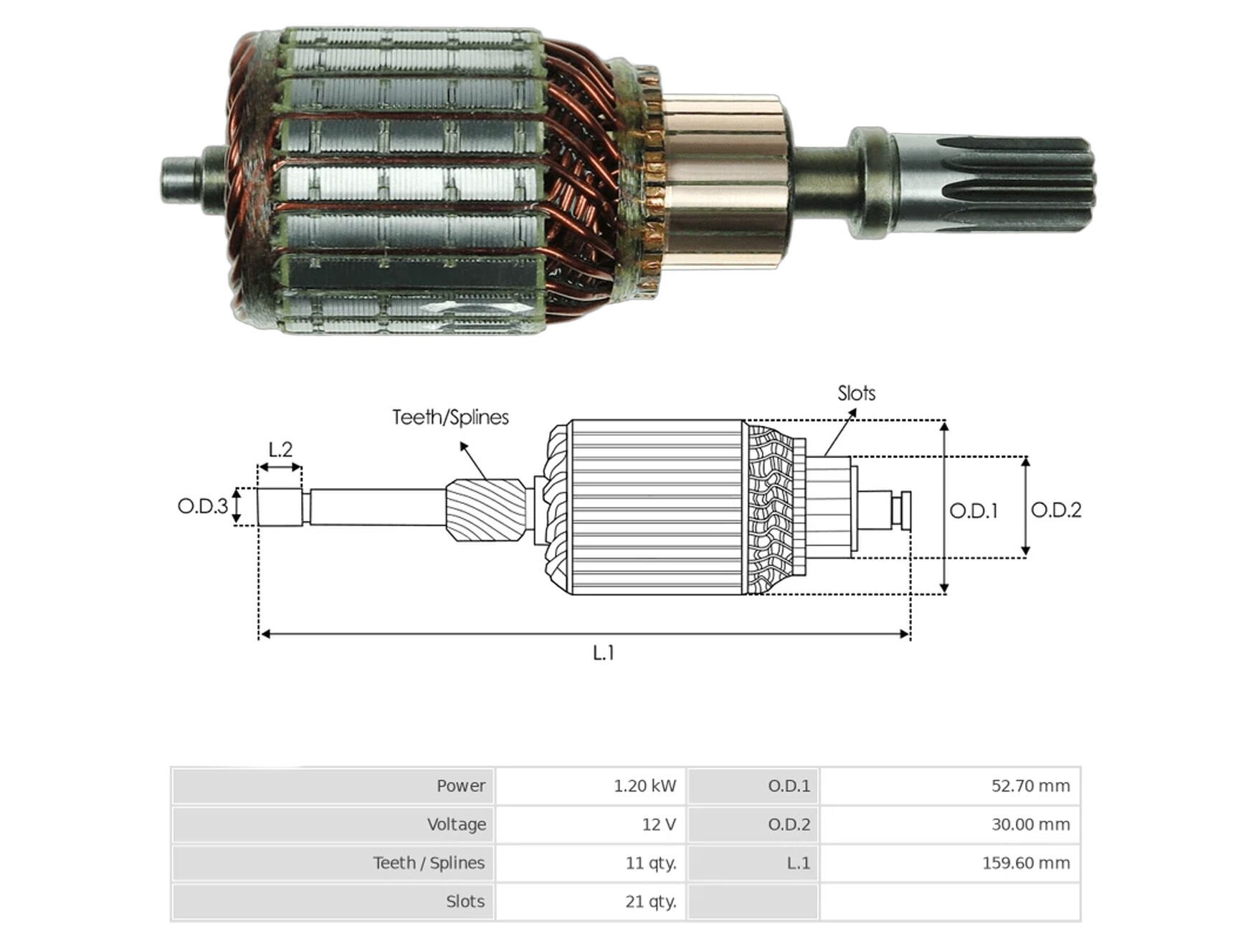 UMK 1250 - MARŞ KOLLEKTÖRU 12V 11 DİŞ