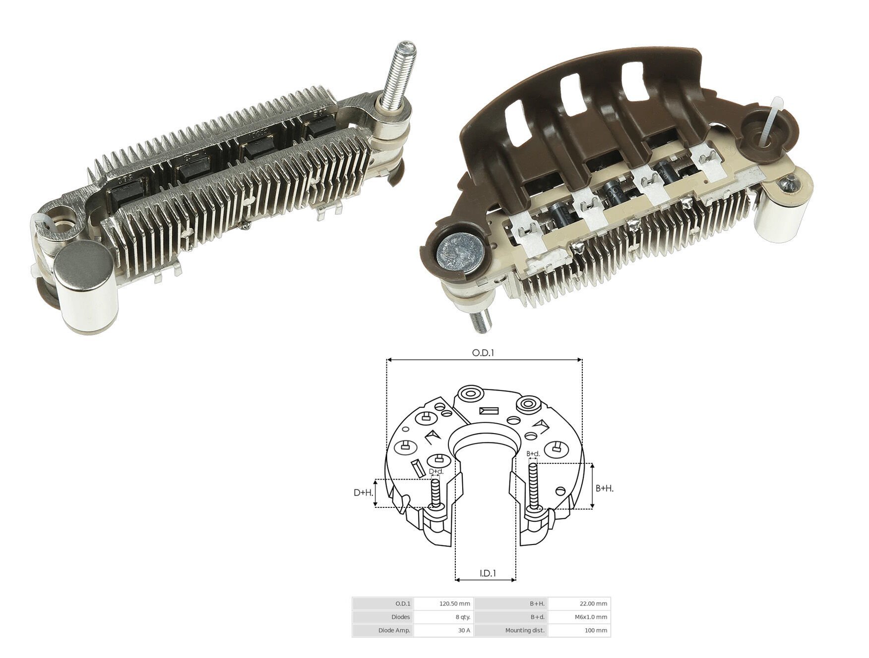 GND M516 - ALTERNATÖR DİYOT TABLASI