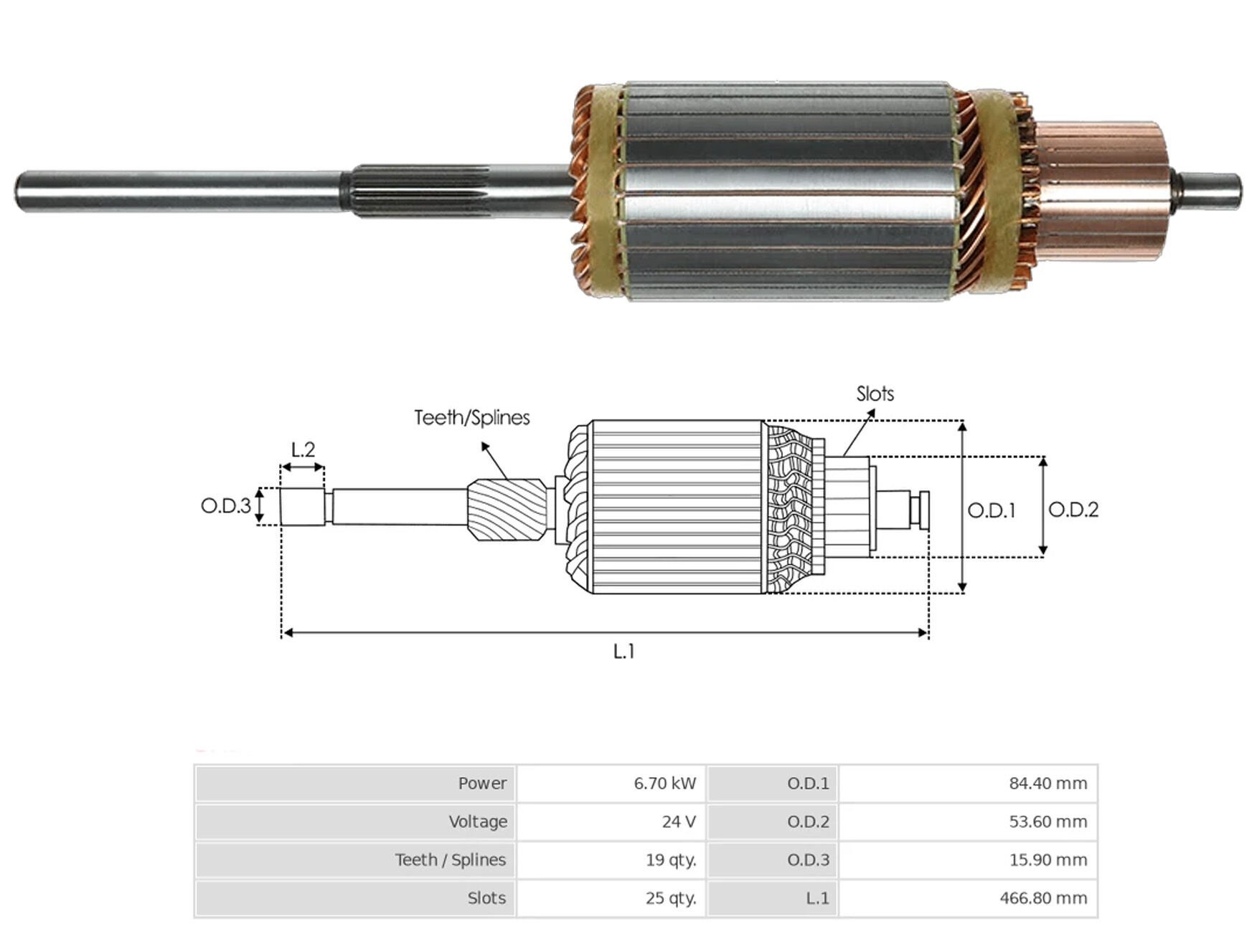 MARS KOLLEKTORU 24V 19 DIS 40MT 955 CATERPILLAR
