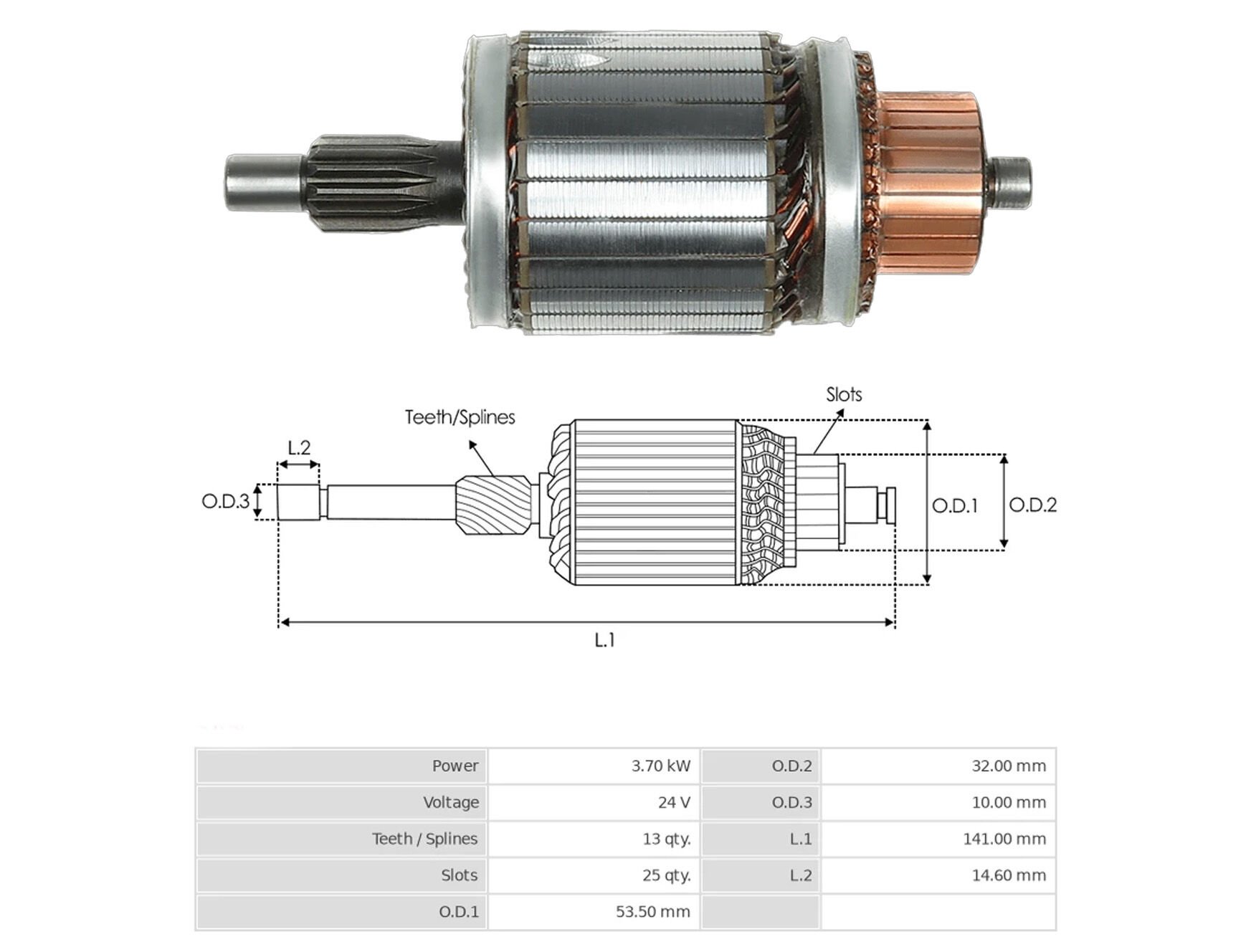 UMK 1008 - MARŞ KOLLEKTÖRÜ 24V 13 DİŞ