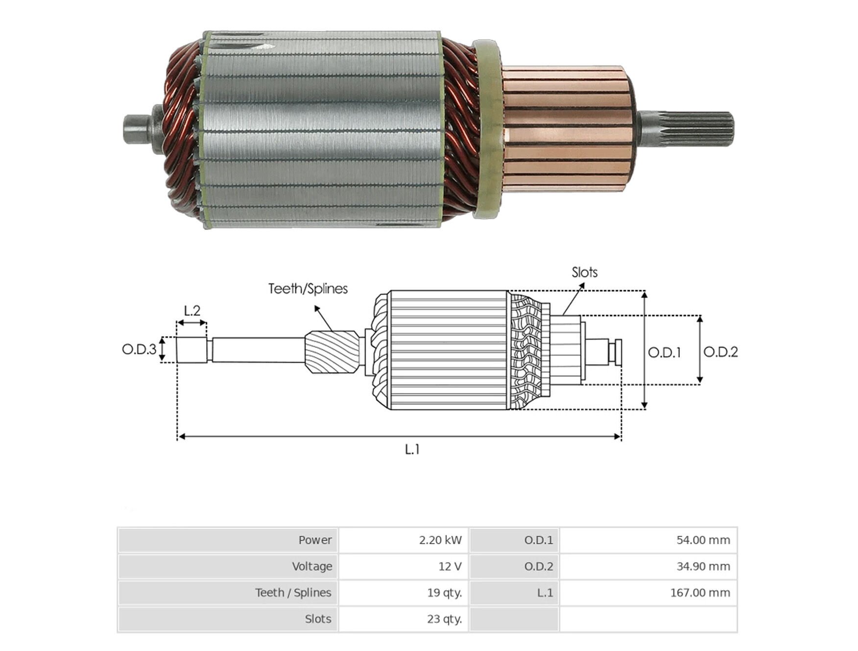 UMK 1021 - MARŞ KOLLEKTÖRÜ 12V 19 DİŞ
