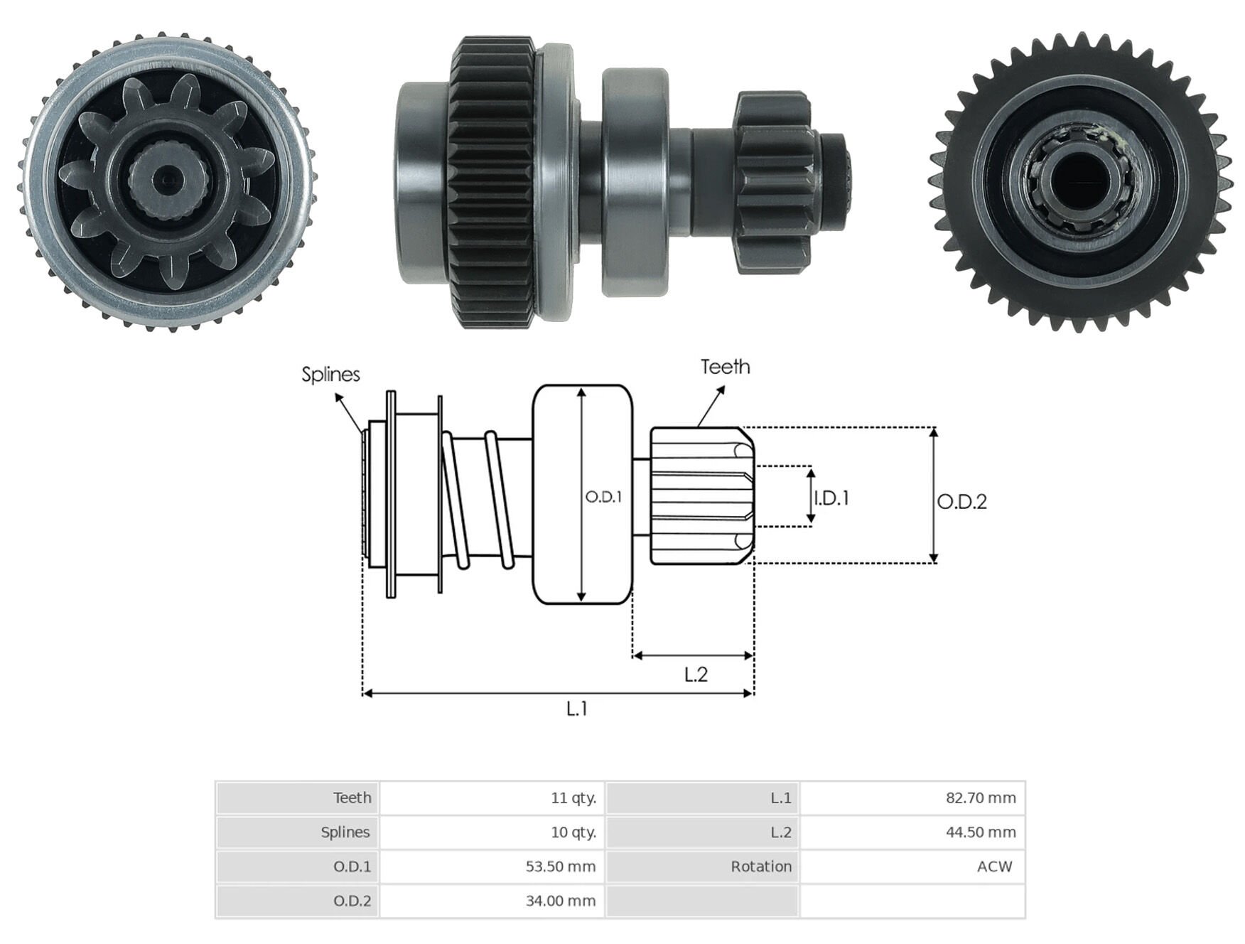 UMD 5902 - MARŞ DİŞLİSİ 11 DİŞ
