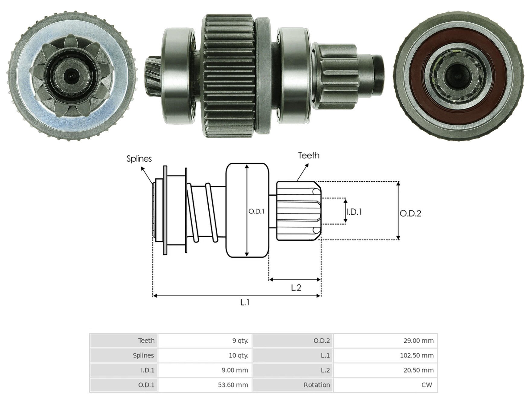 UMD 5757 - MARŞ DİŞLİSİ 9 DİŞ