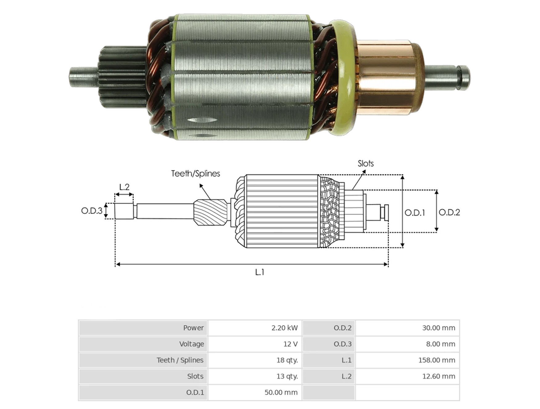 UMK 1030 - MARŞ KOLLEKTÖRÜ 12V 18 DİŞ