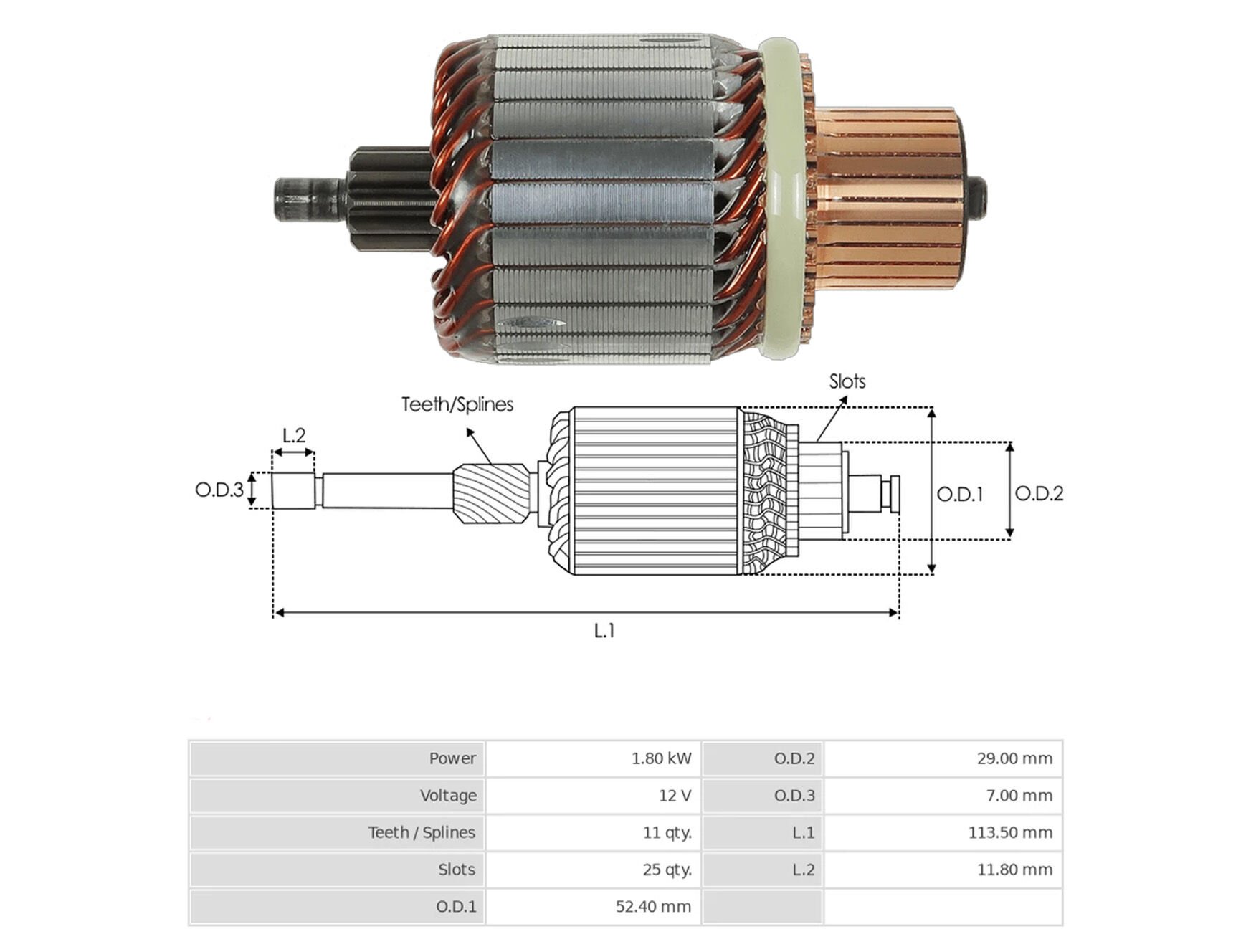 UMK 1195 - MARŞ KOLLEKTÖRÜ 12V 11 DİŞ