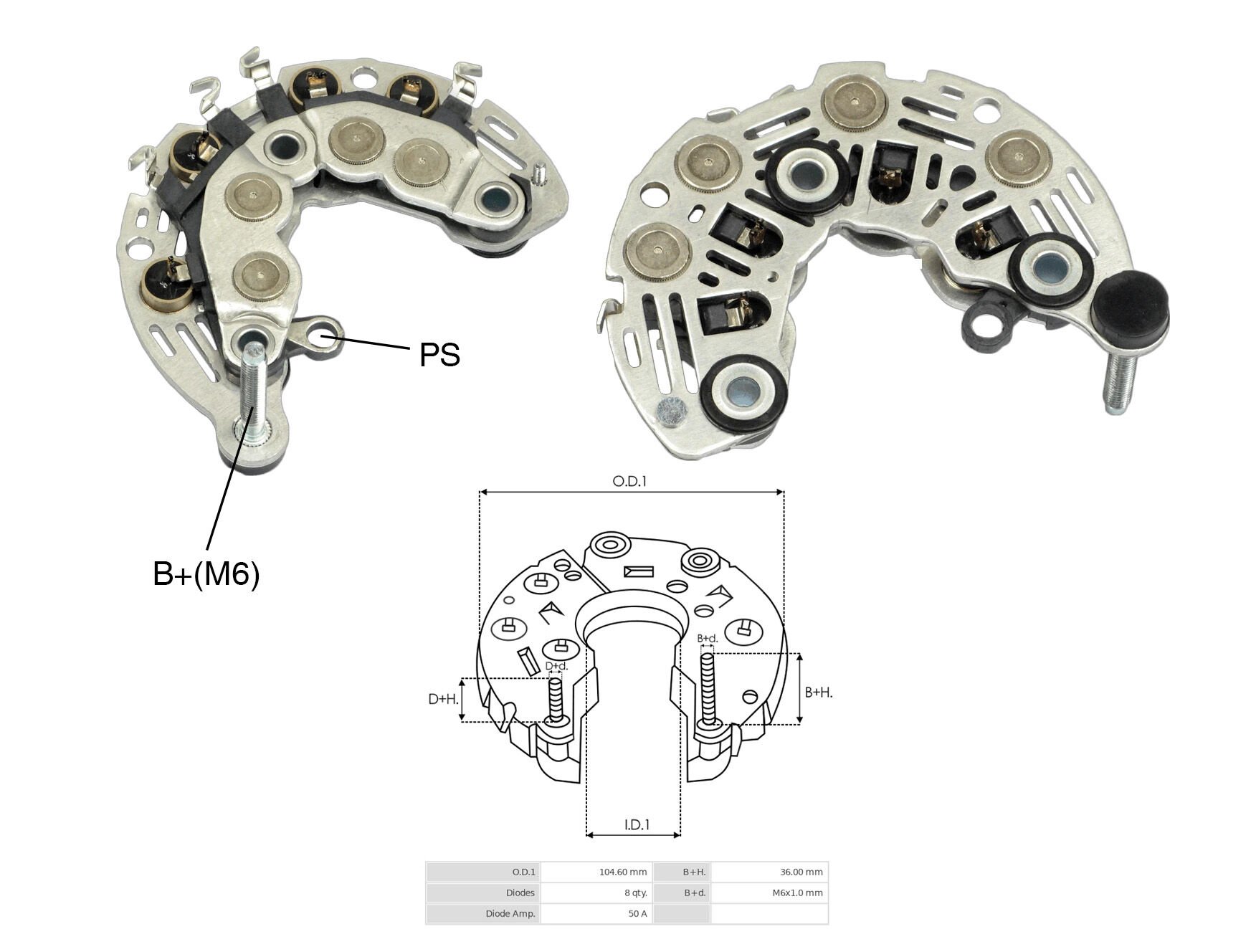 ALTERNATOR DIOT TABLASI FORD FIESTA - KA