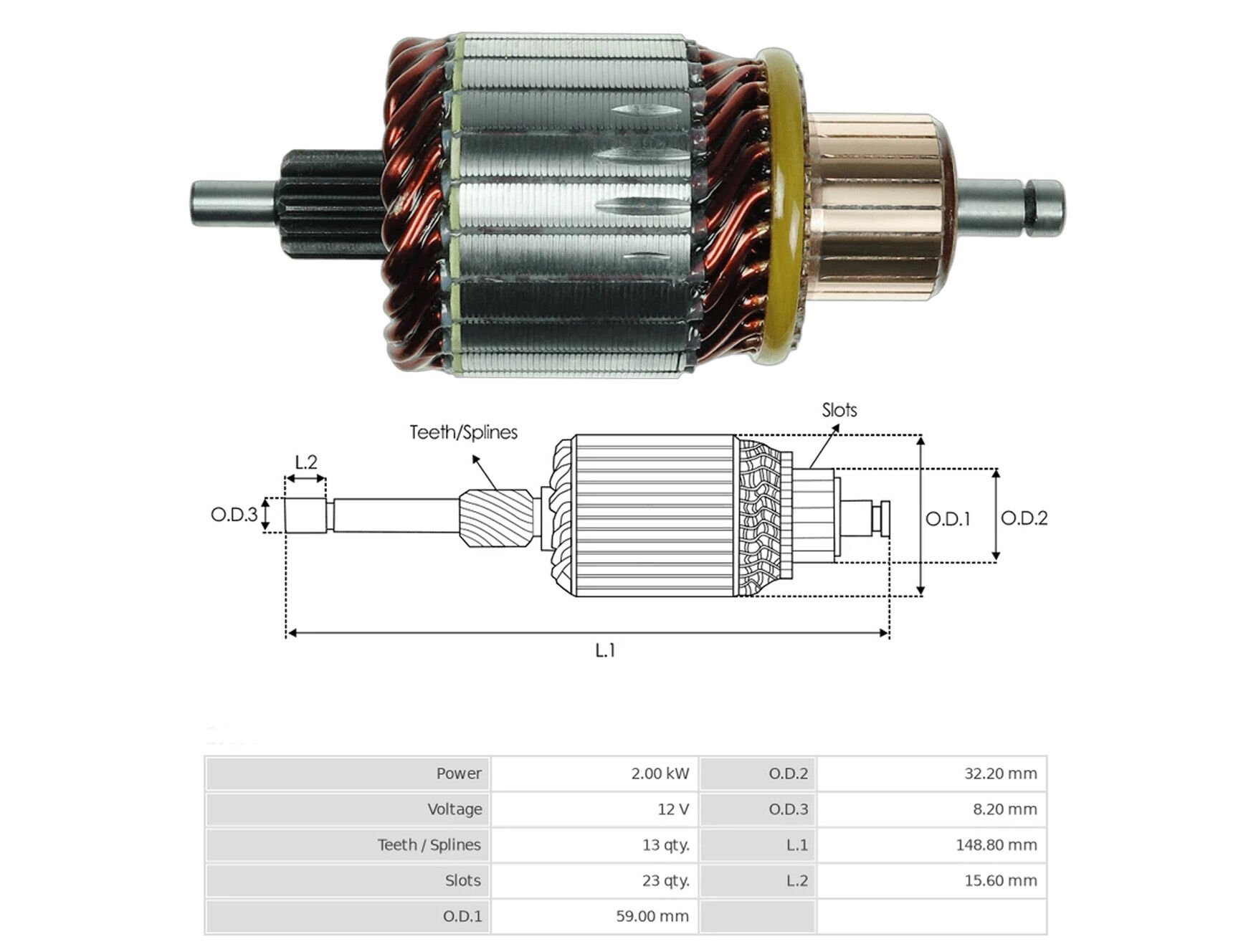 UMK 1037 - KOLLEKTÖRÜ 12V 13 DİŞ