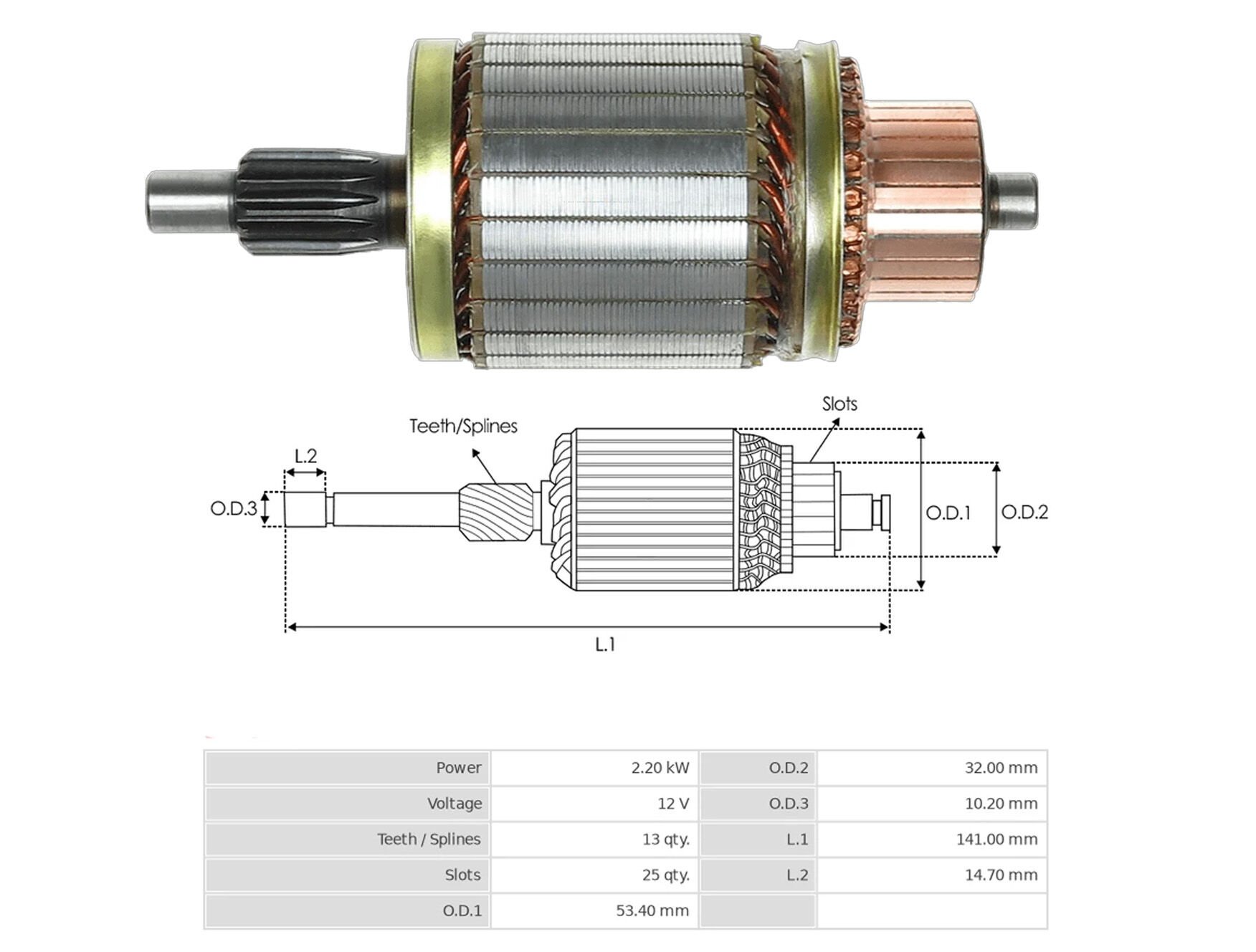 UMK 1040 - MARŞ KOLLEKTÖRÜ 12V 13 DİŞ