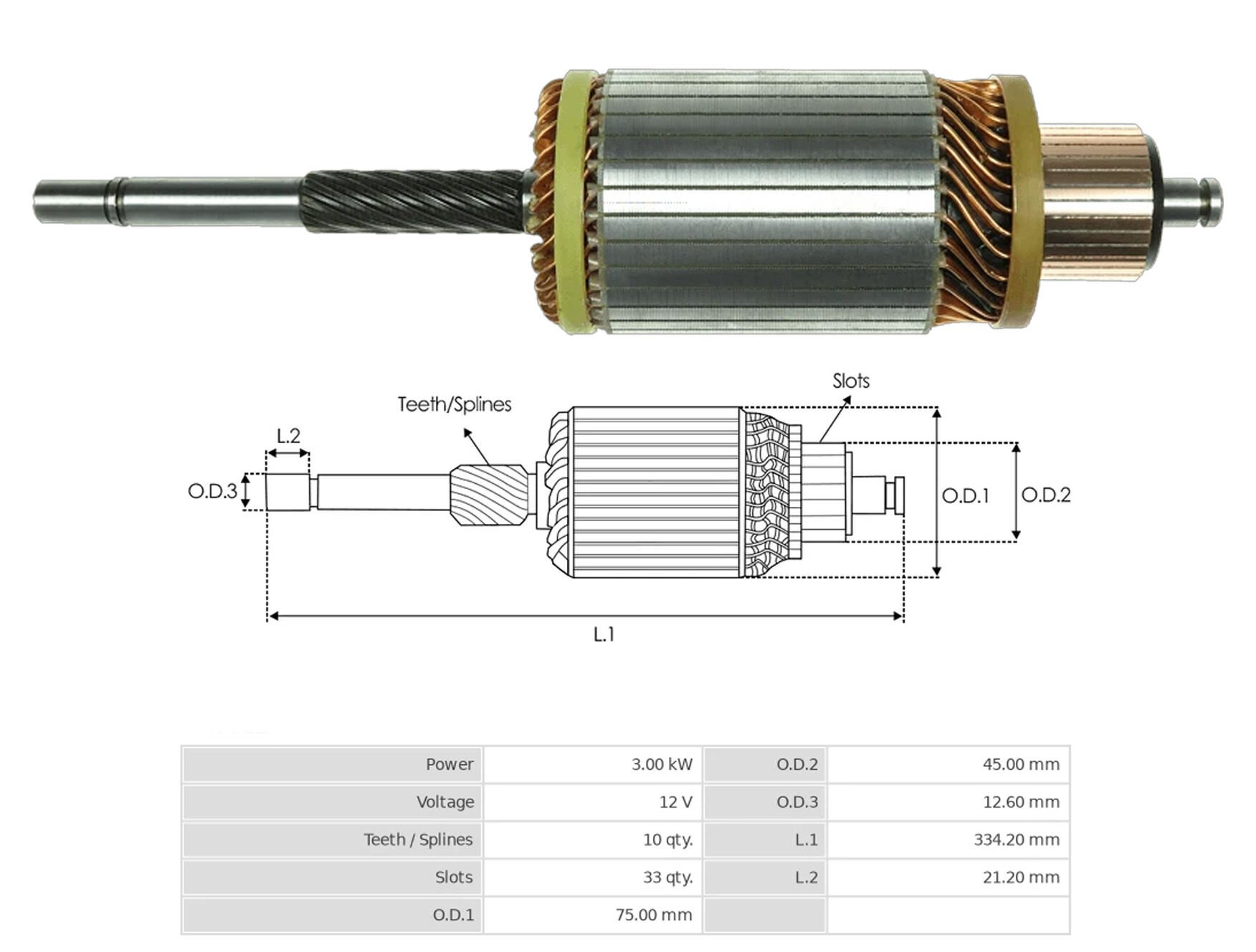 MARS KOLLEKTORU 12V 10 DIS INTER 1800 / JOHN DEERE TRAKTOR UZUN FREZE