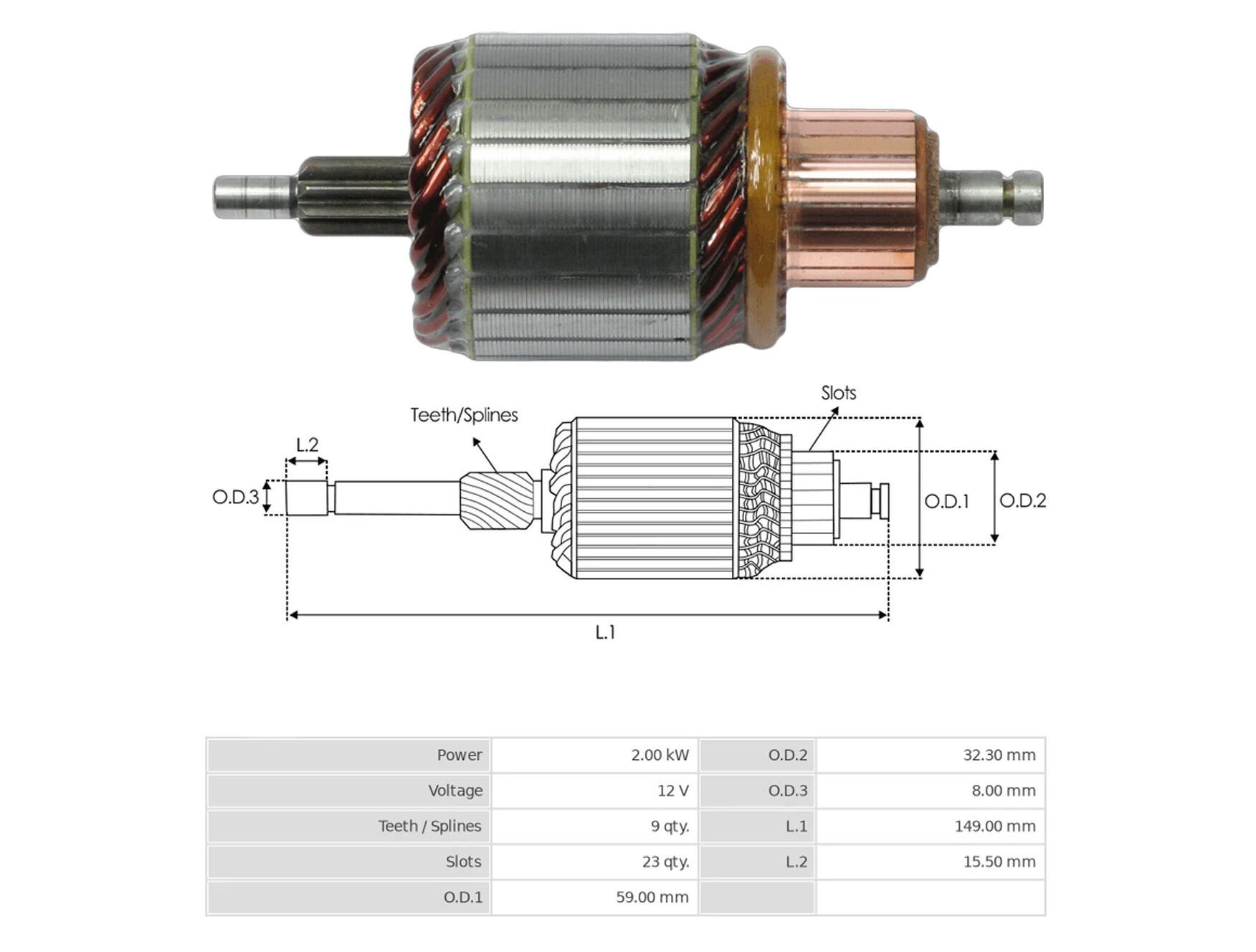 UMK 1058 - MARŞ KOLLEKTÖRÜ 12V 9 DİŞ