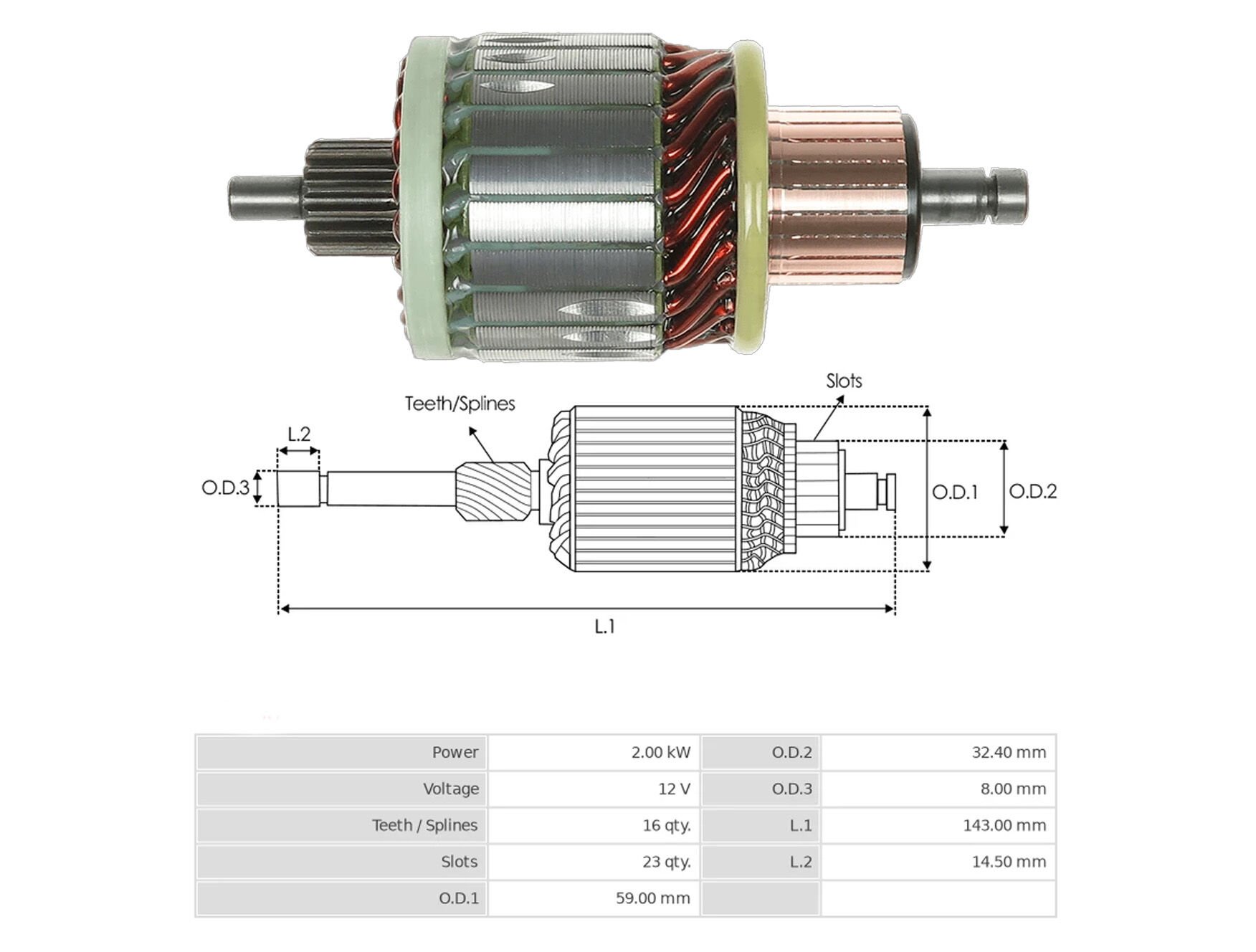 UMK 1075 - MARŞ KOLLEKTÖRÜ 12V 16 DİŞ