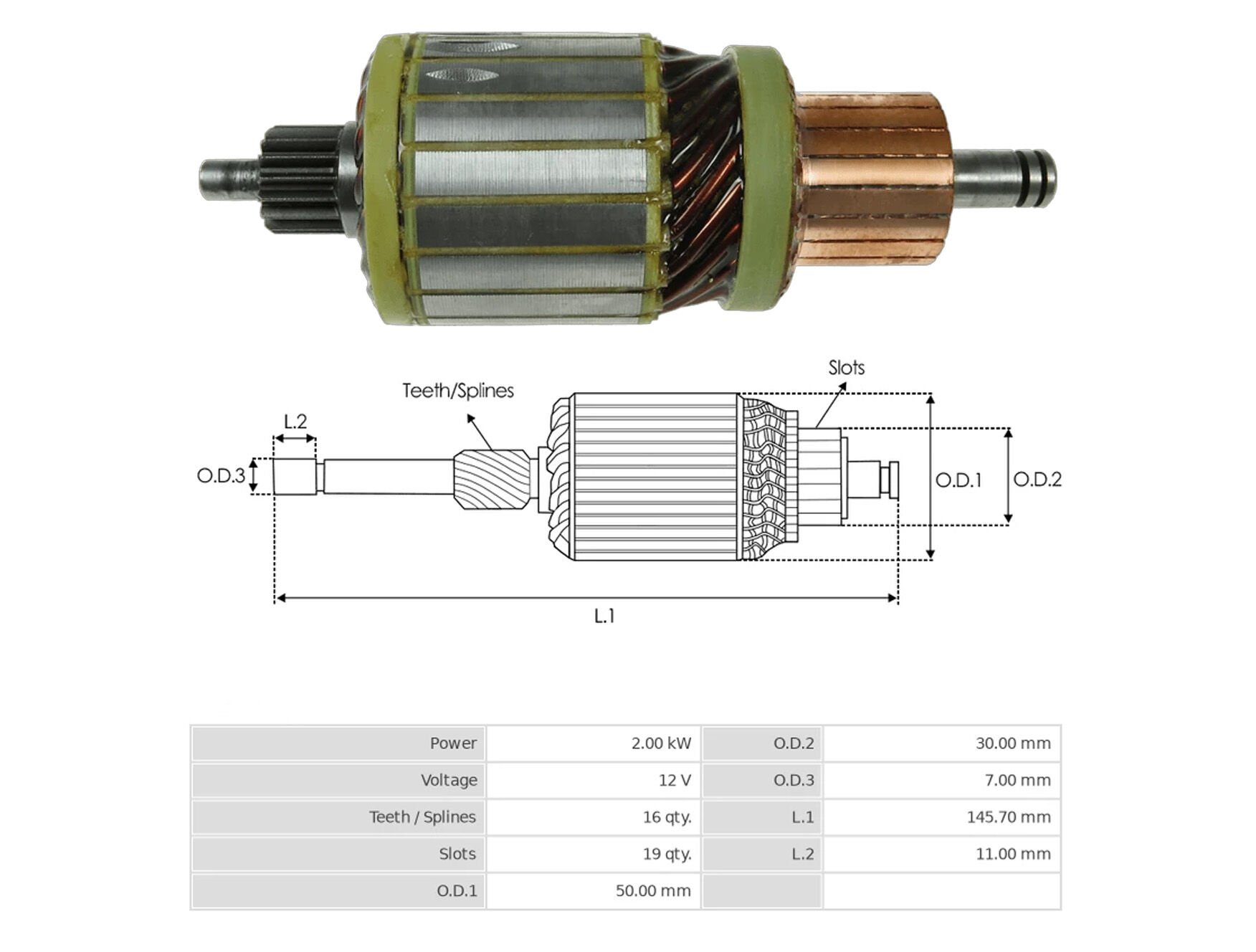 UMK 1253 - MARŞ KOLLEKTÖRÜ 12V 16 DİŞ