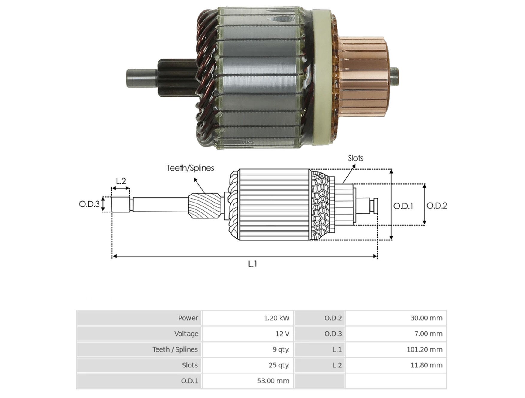 UMK 1256 - MARŞ KOLLEKTÖRÜ 12V 9 DİŞ