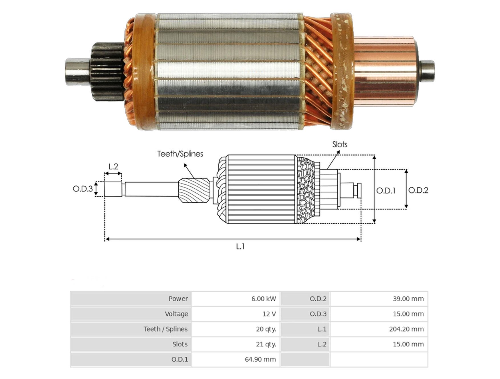 UMK 1279 - MARŞ KOLLEKTÖRÜ 12V 20 DİŞ