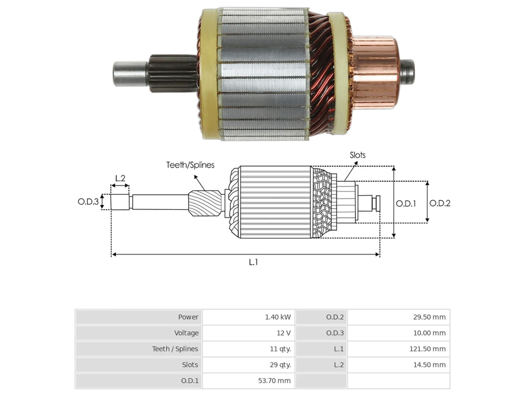 UMK 1112 - MARŞ KOLLEKTÖRÜ 12V 11 DİŞ