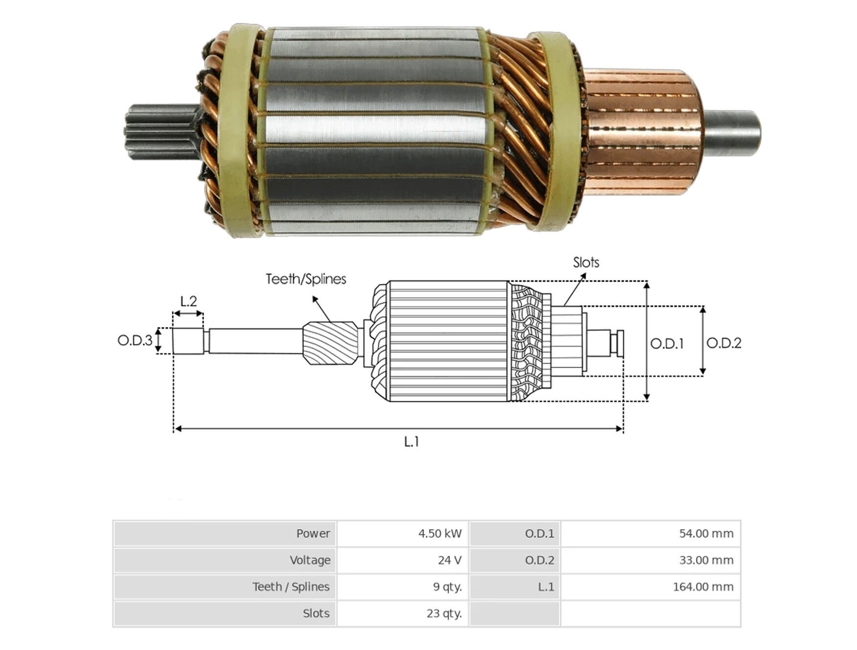 UMK 1283 - MARŞ KOLLEKTÖRÜ 24V 9 DİŞ