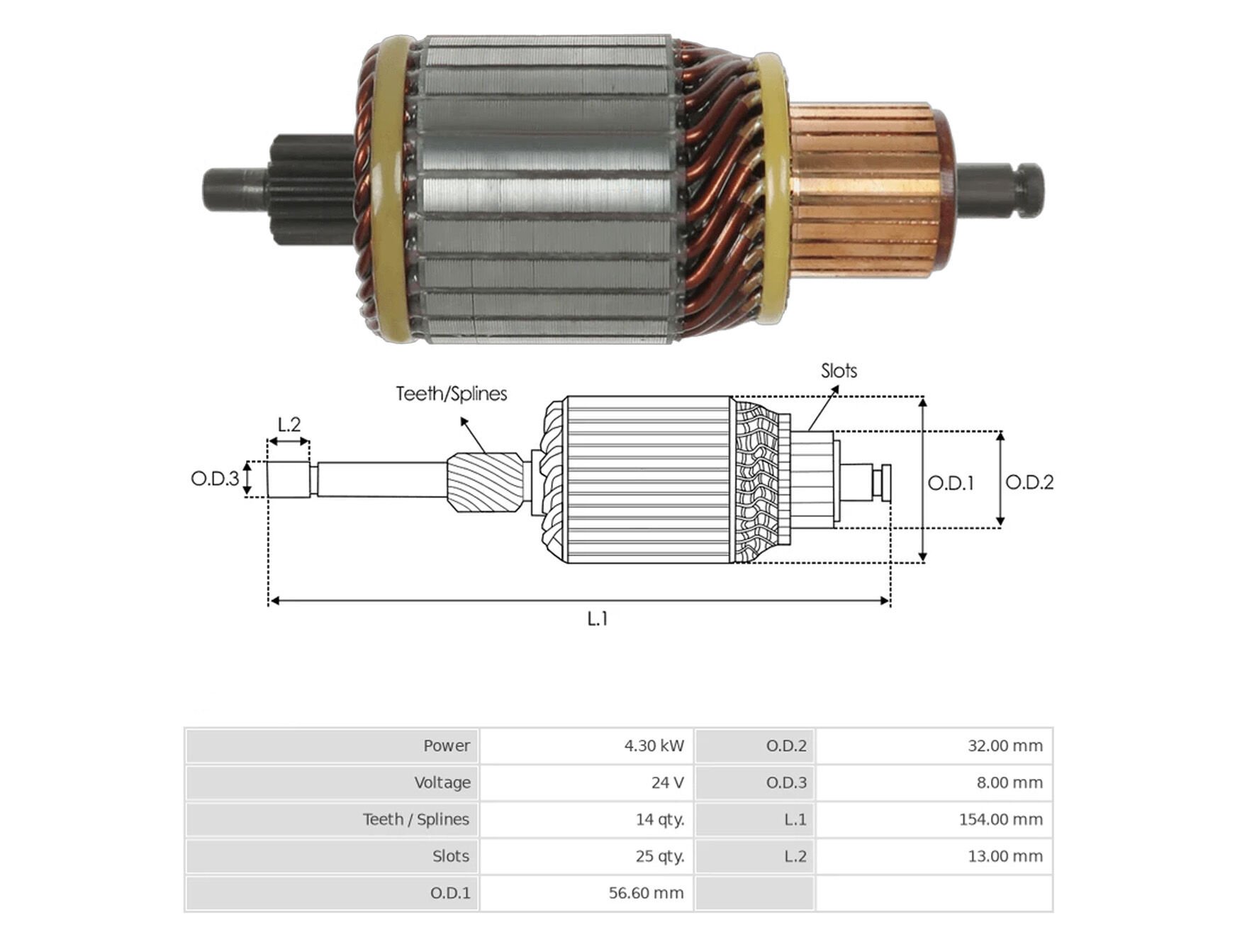 UMK 1284 - MARŞ KOLLEKTÖRÜ 24V 14 DİŞ