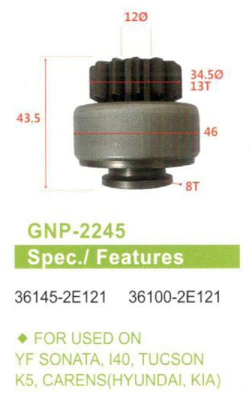 GNP 2245 - MARŞ DİŞLİSİ 13 DİŞ