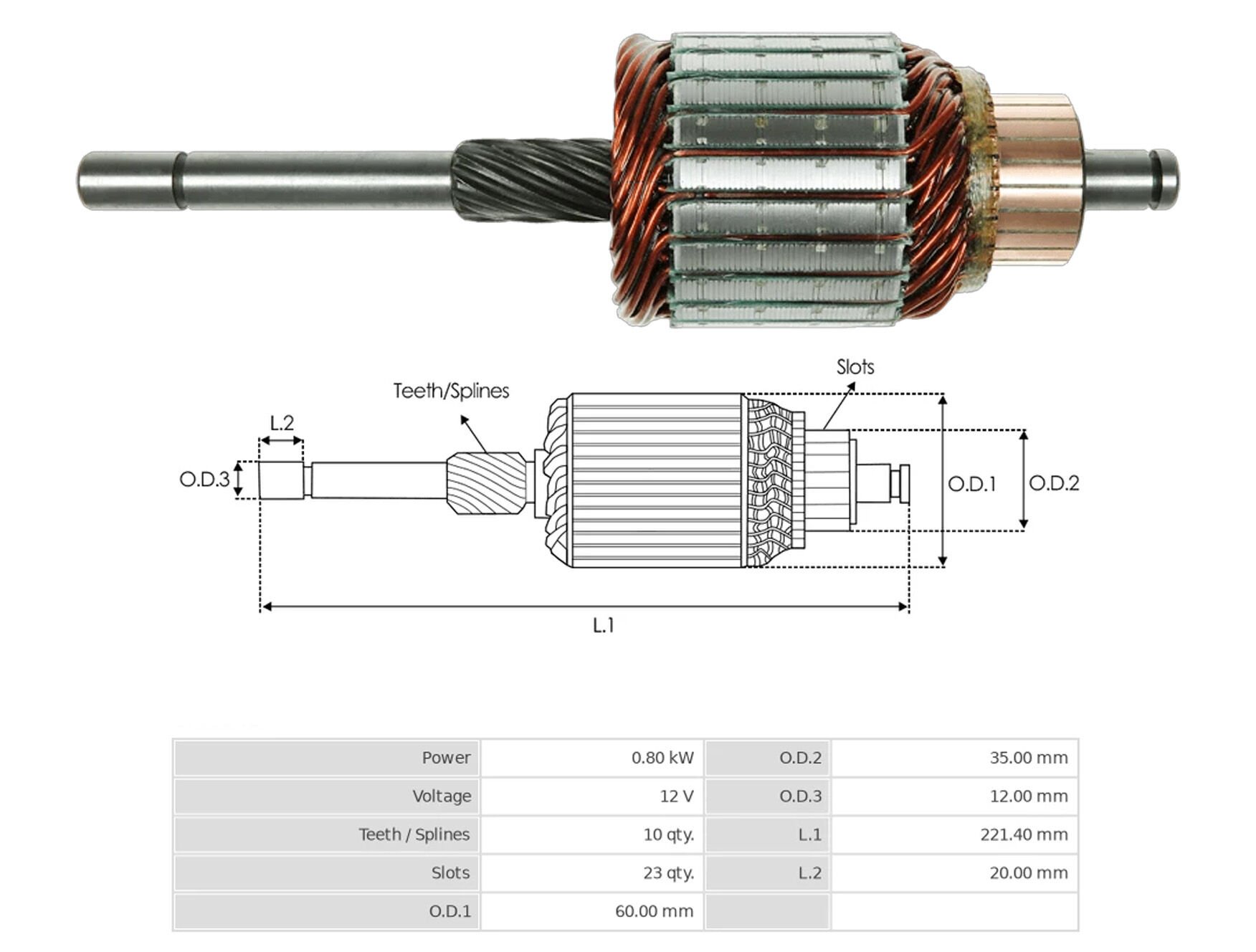 UMK 1124 - MARŞ KOLLEKTÖRÜ 12V 10 DİŞ