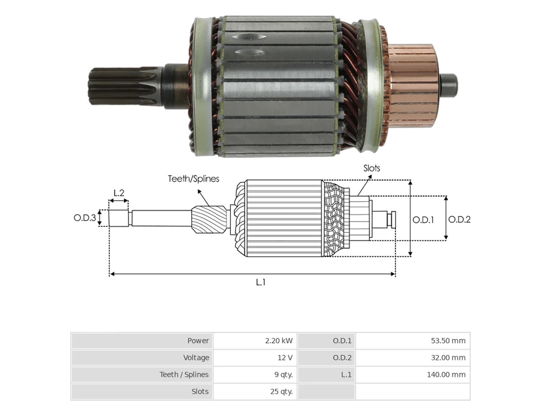 UMK 1134 - MARŞ KOLLEKTÖRÜ 12V 9 DİŞ