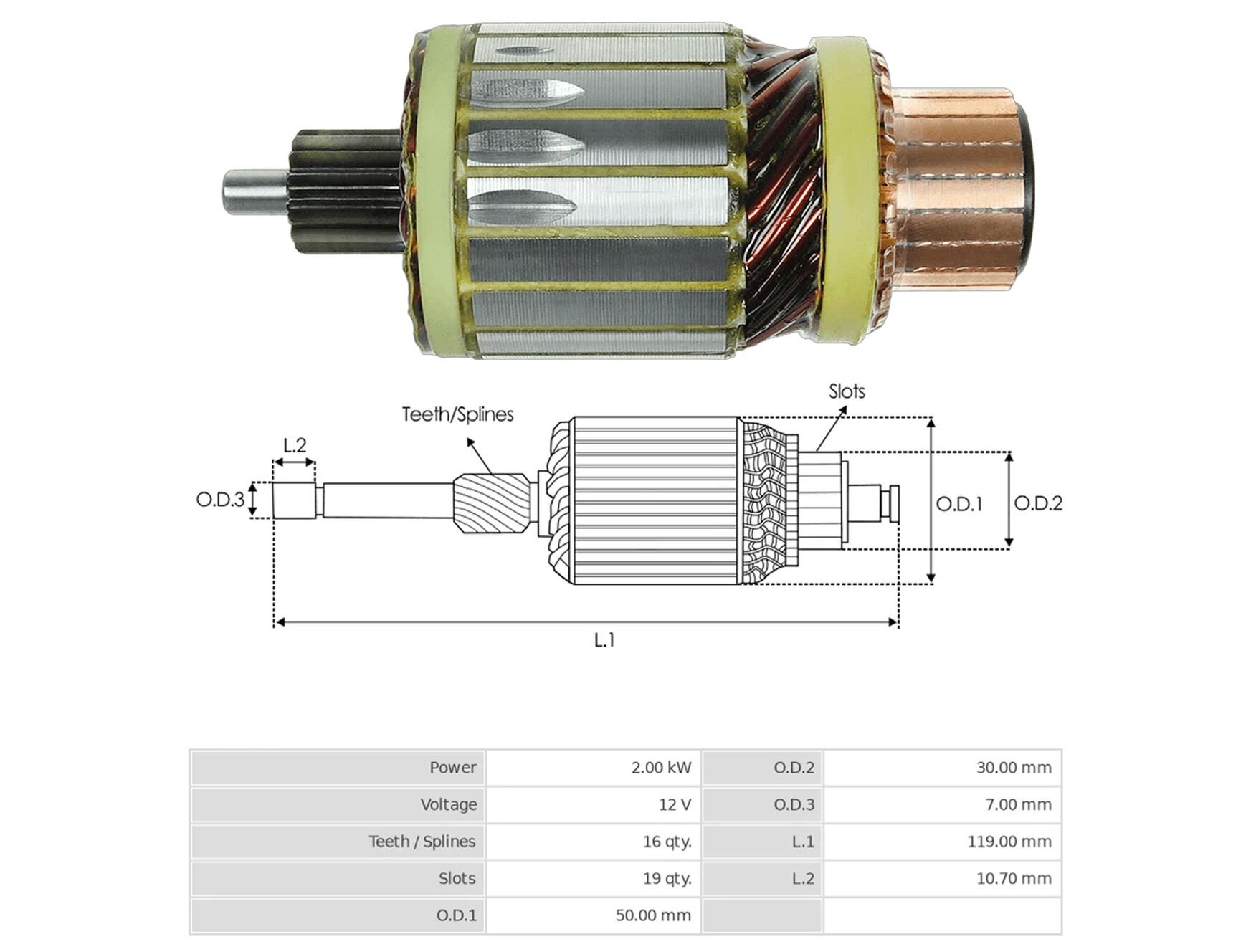 UMK 1137 - MARŞ KOLLEKTÖRÜ 12V 16 DİŞ